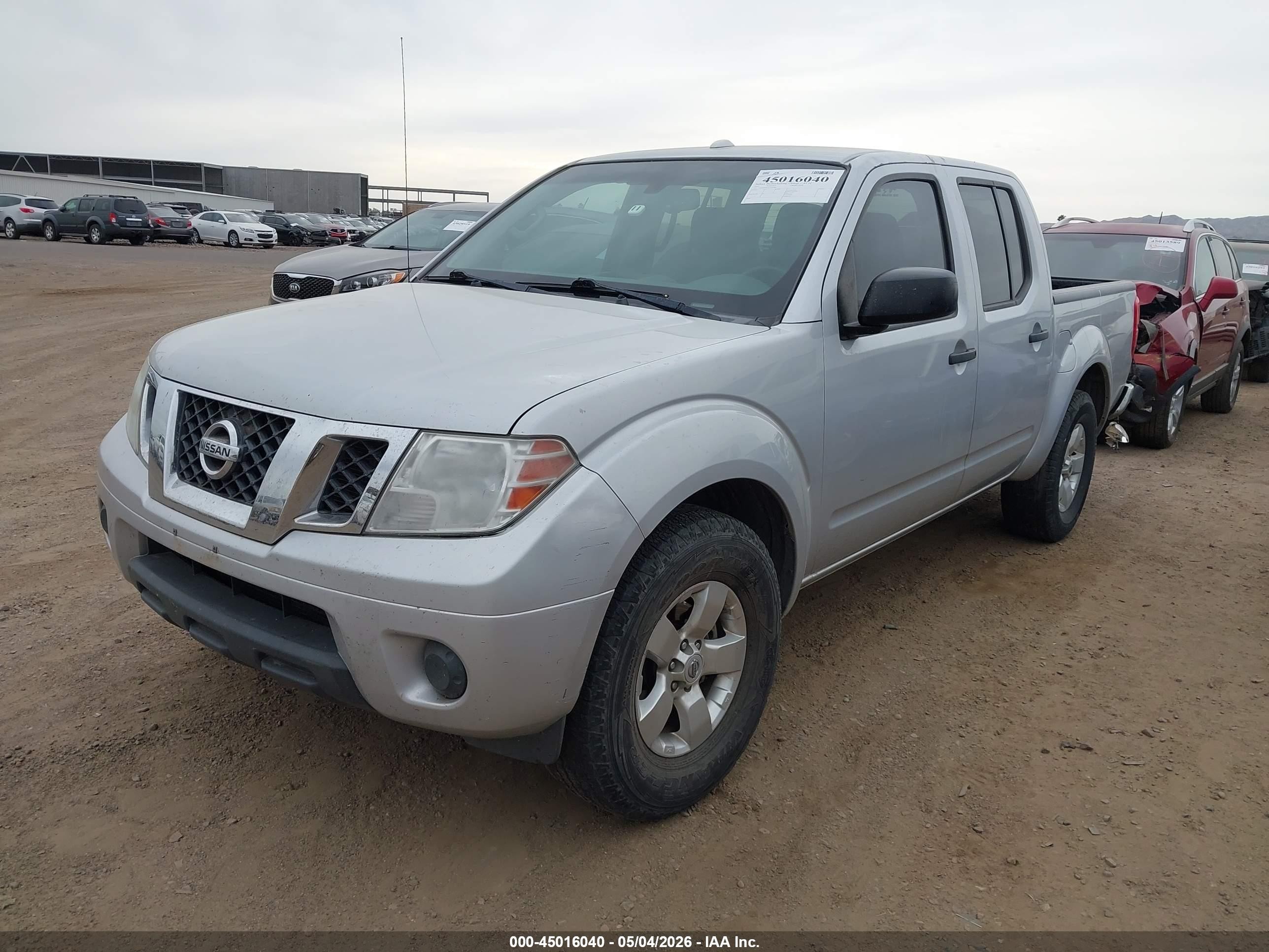 2012 Nissan Frontier Sv Silver vin: 1N6AD0ER3CC435000