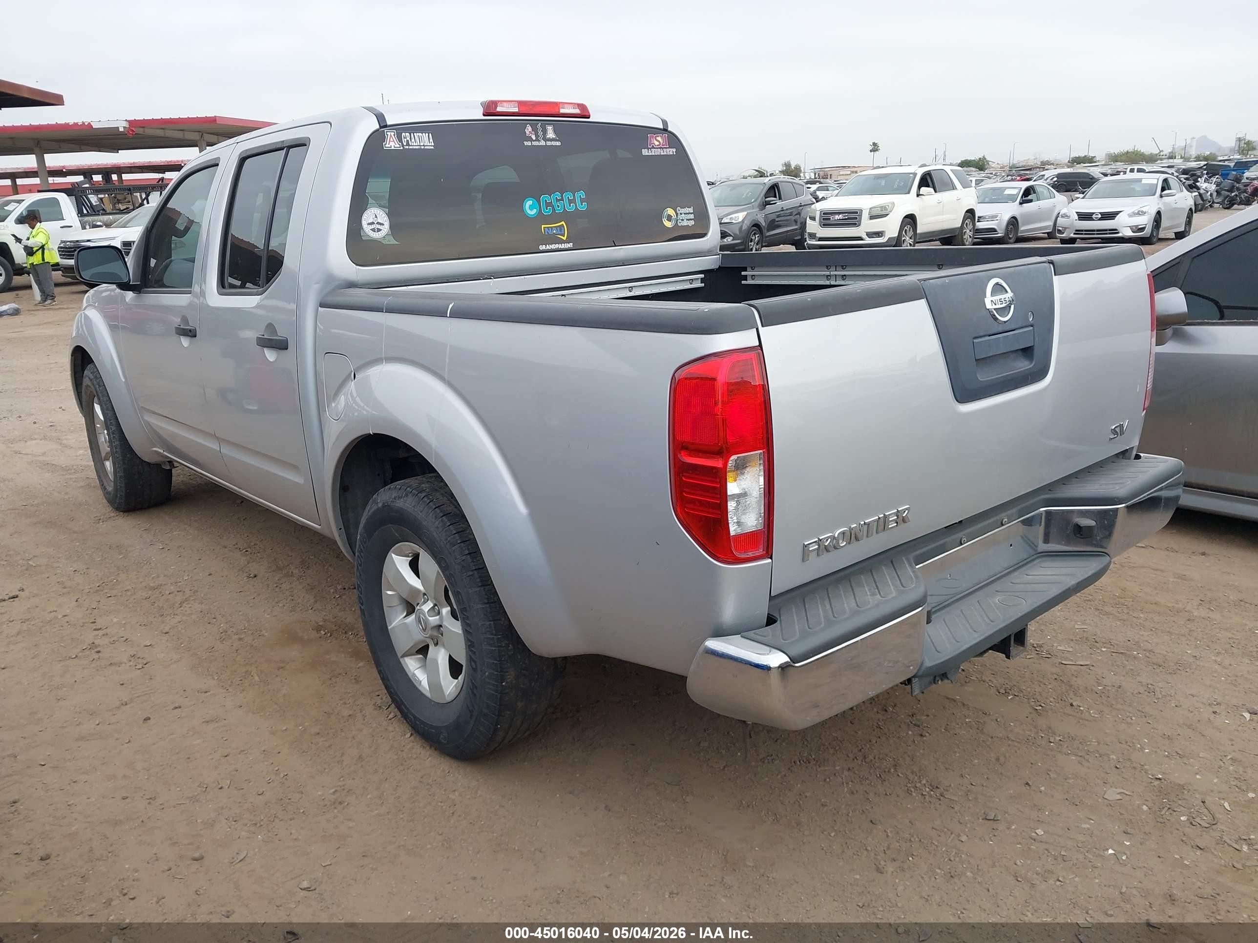 2012 Nissan Frontier Sv Silver vin: 1N6AD0ER3CC435000