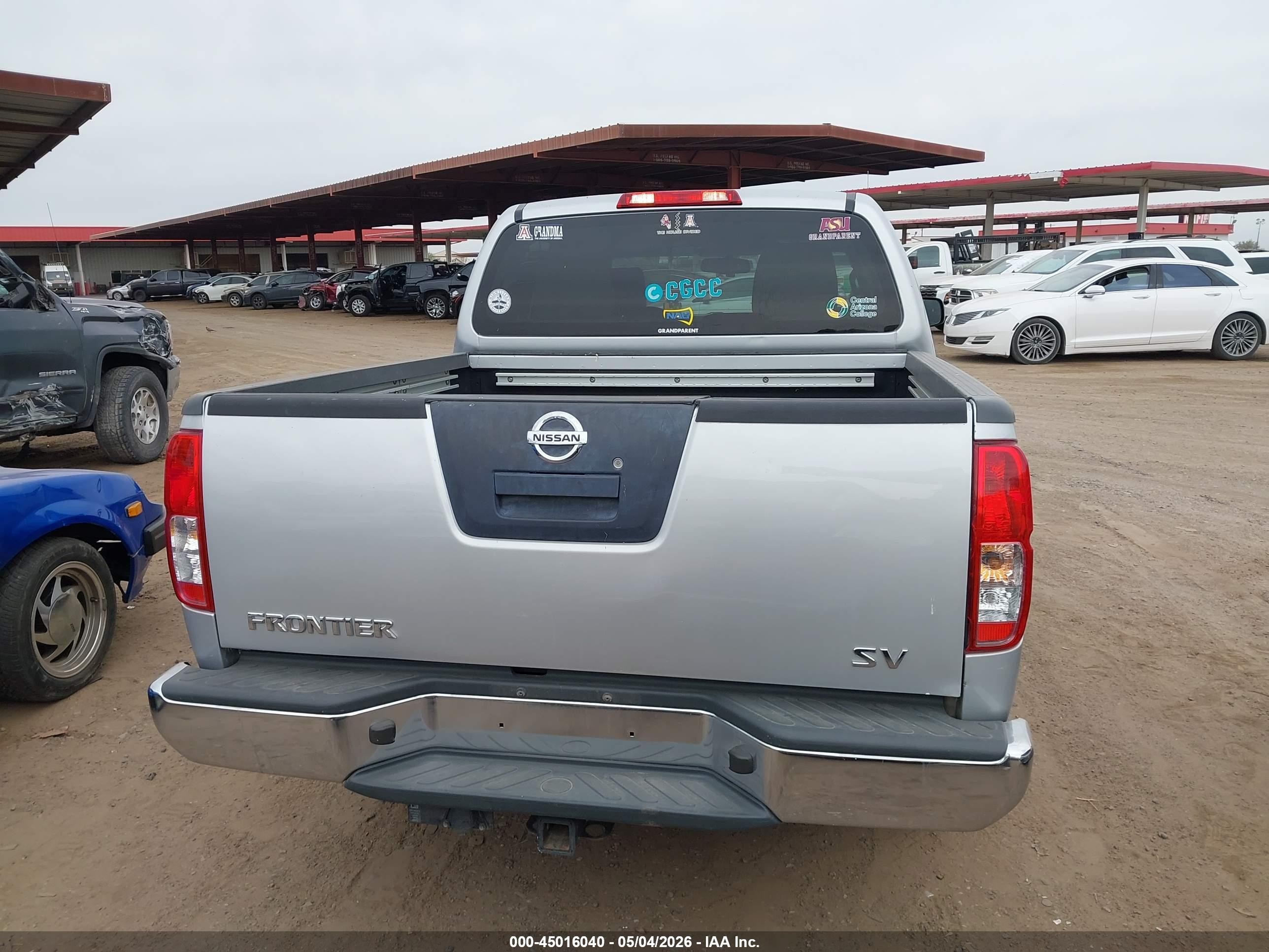 2012 Nissan Frontier Sv Silver vin: 1N6AD0ER3CC435000
