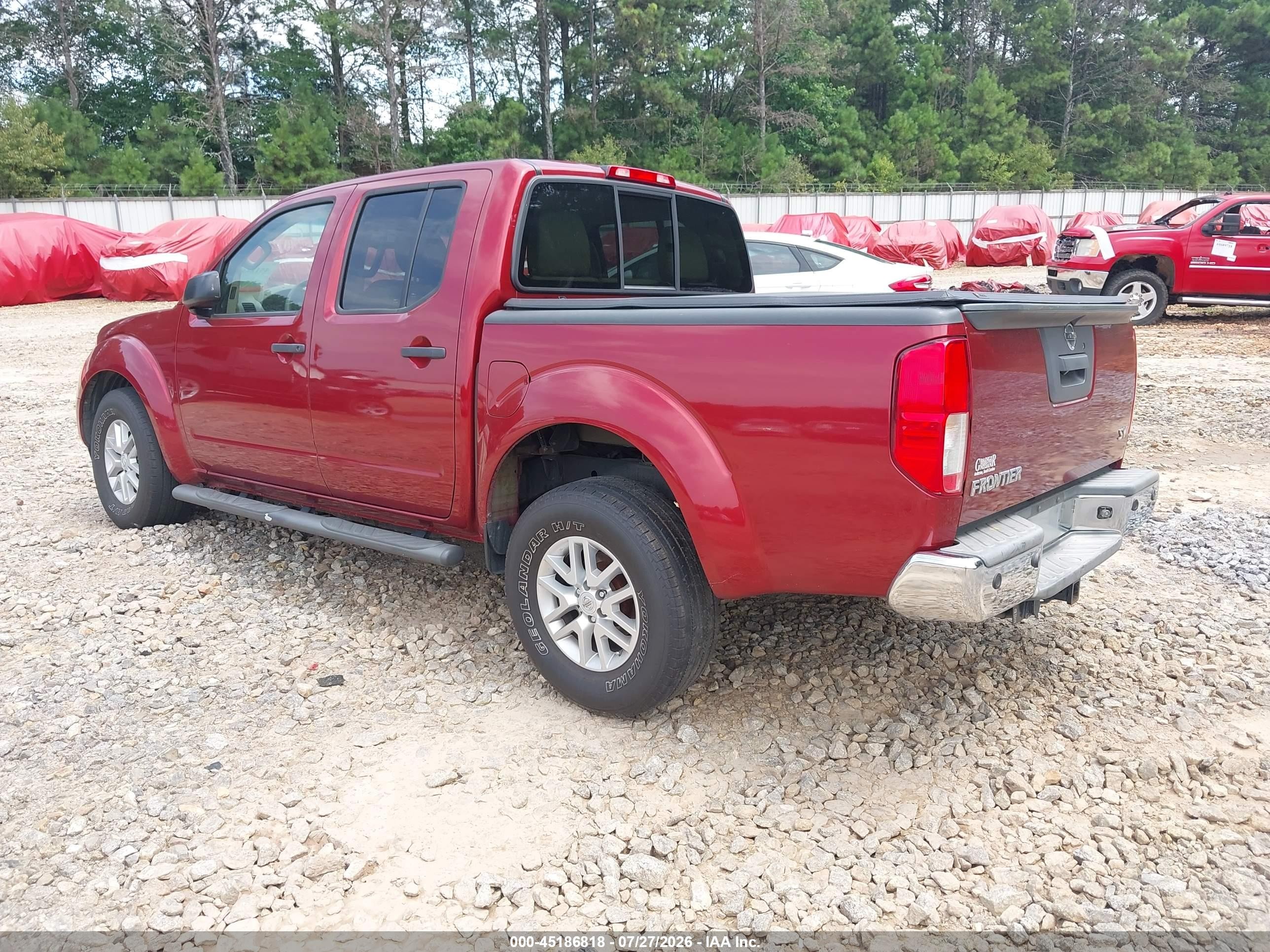 2014 Nissan Frontier Sv Красный vin: 1N6AD0ER3EN711540