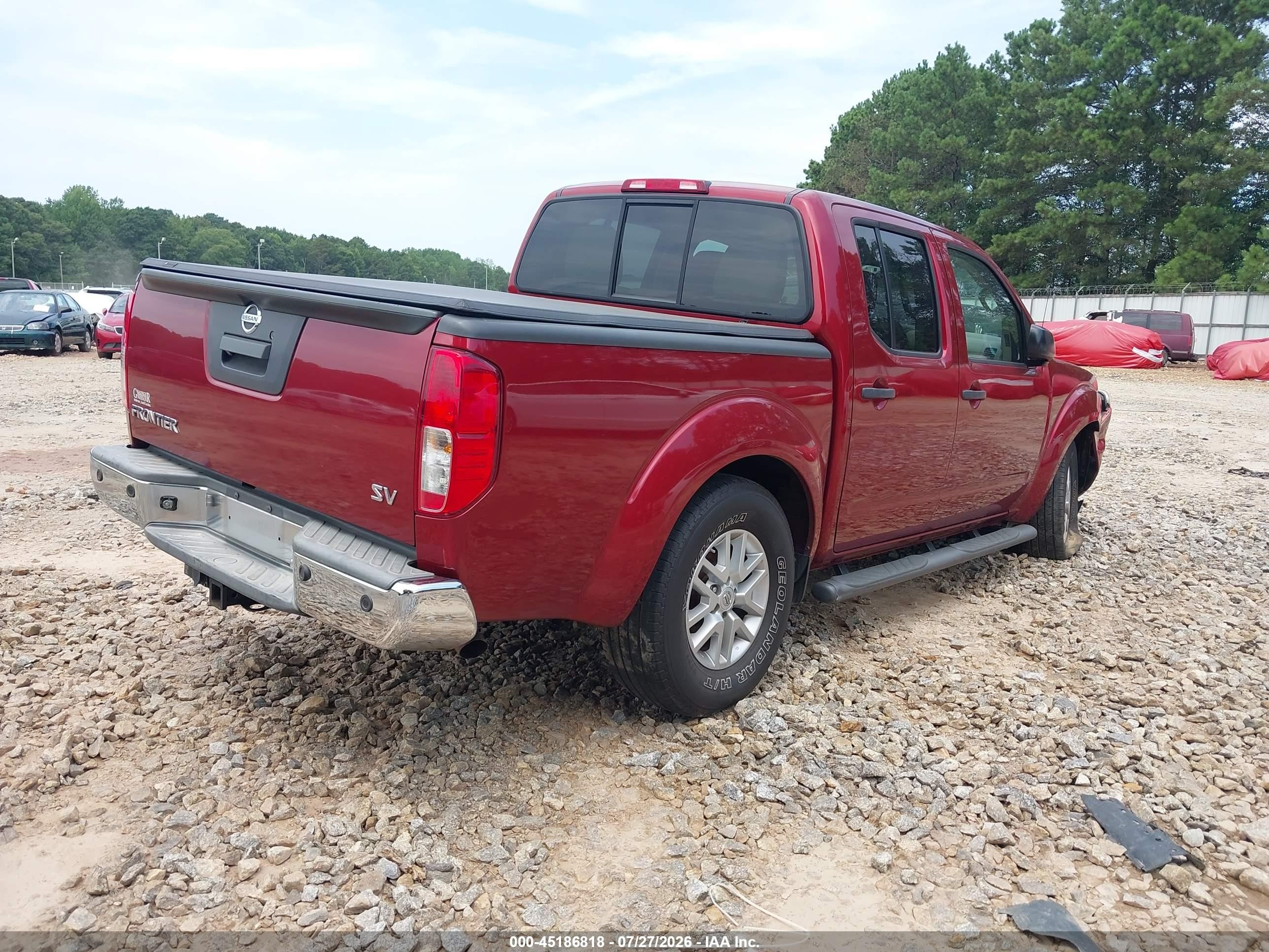 2014 Nissan Frontier Sv Красный vin: 1N6AD0ER3EN711540