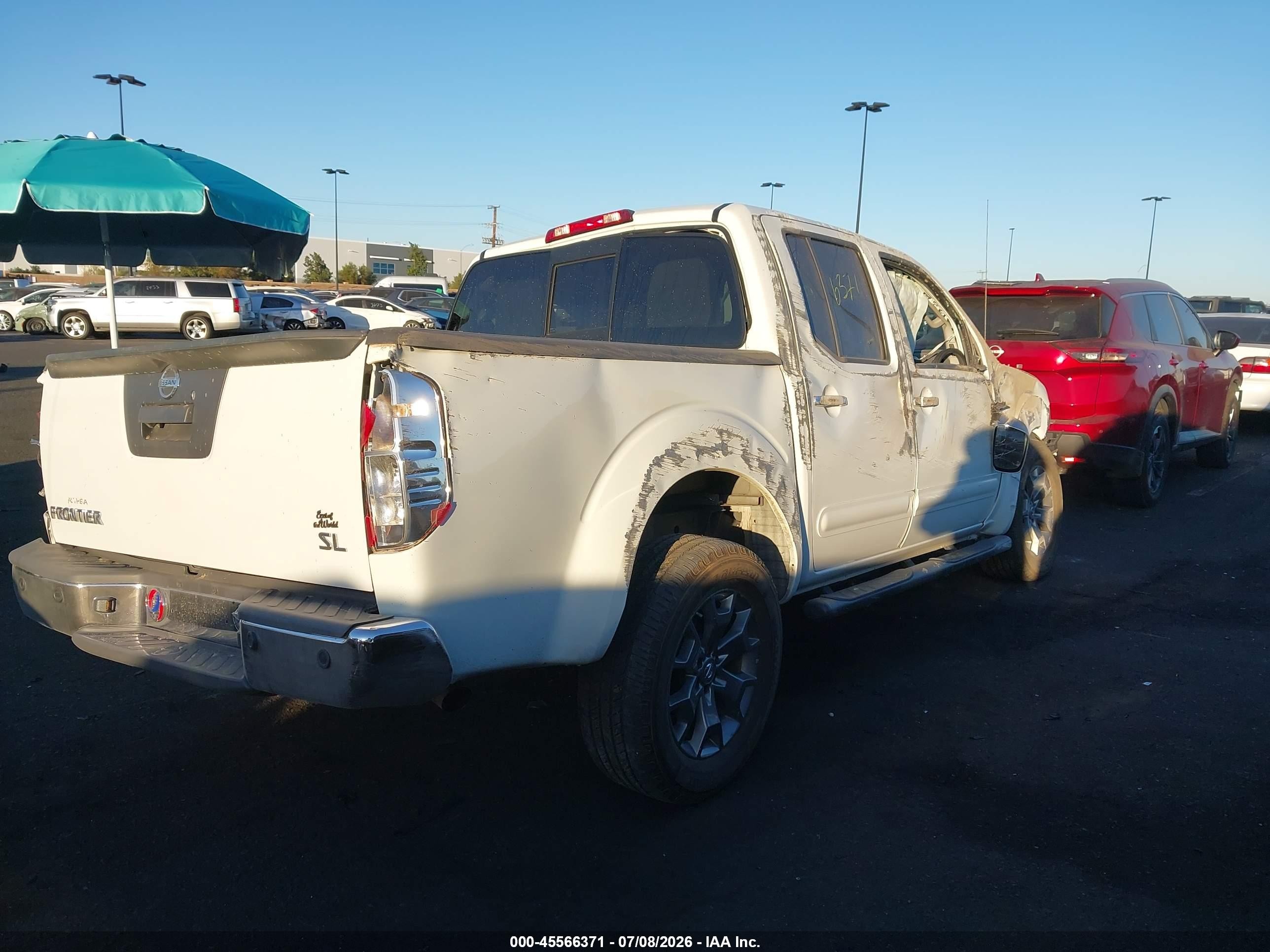 2014 Nissan Frontier Sl Белый vin: 1N6AD0ER3EN754016