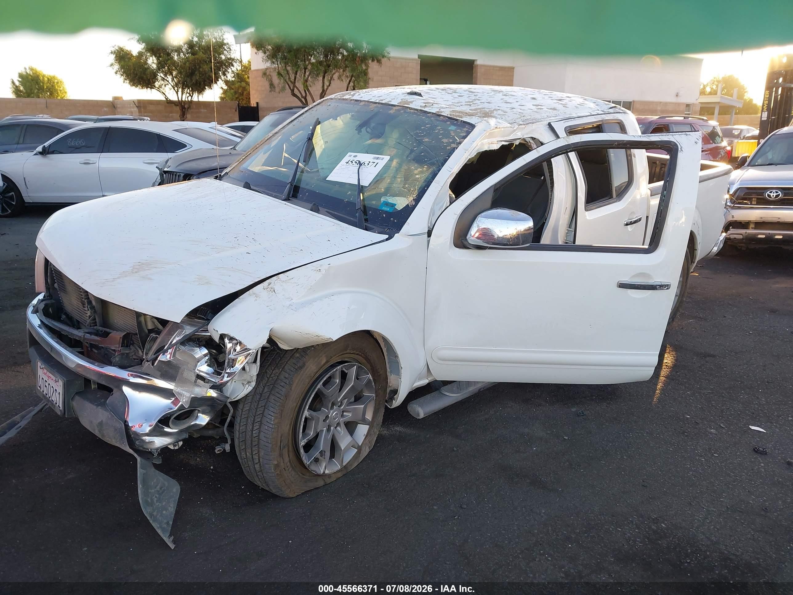 2014 Nissan Frontier Sl Белый vin: 1N6AD0ER3EN754016