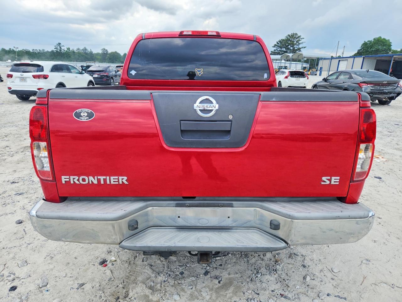 2010 Nissan Frontier Красный vin: 1N6AD0ER4AC404996
