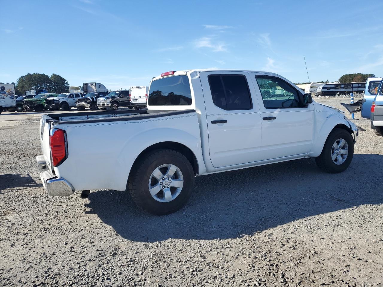 2010 Nissan Frontier Crew Cab Se White vin: 1N6AD0ER4AC430014