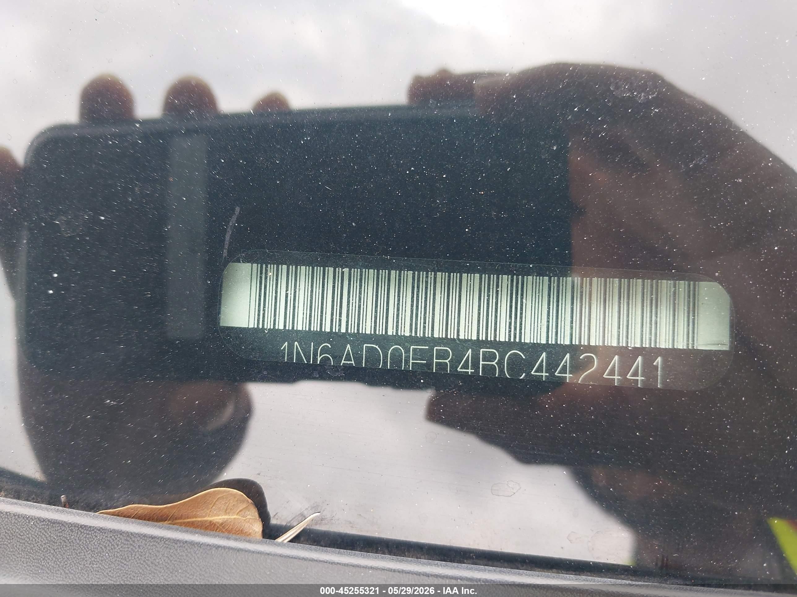 2011 Nissan Frontier Sv Black vin: 1N6AD0ER4BC442441