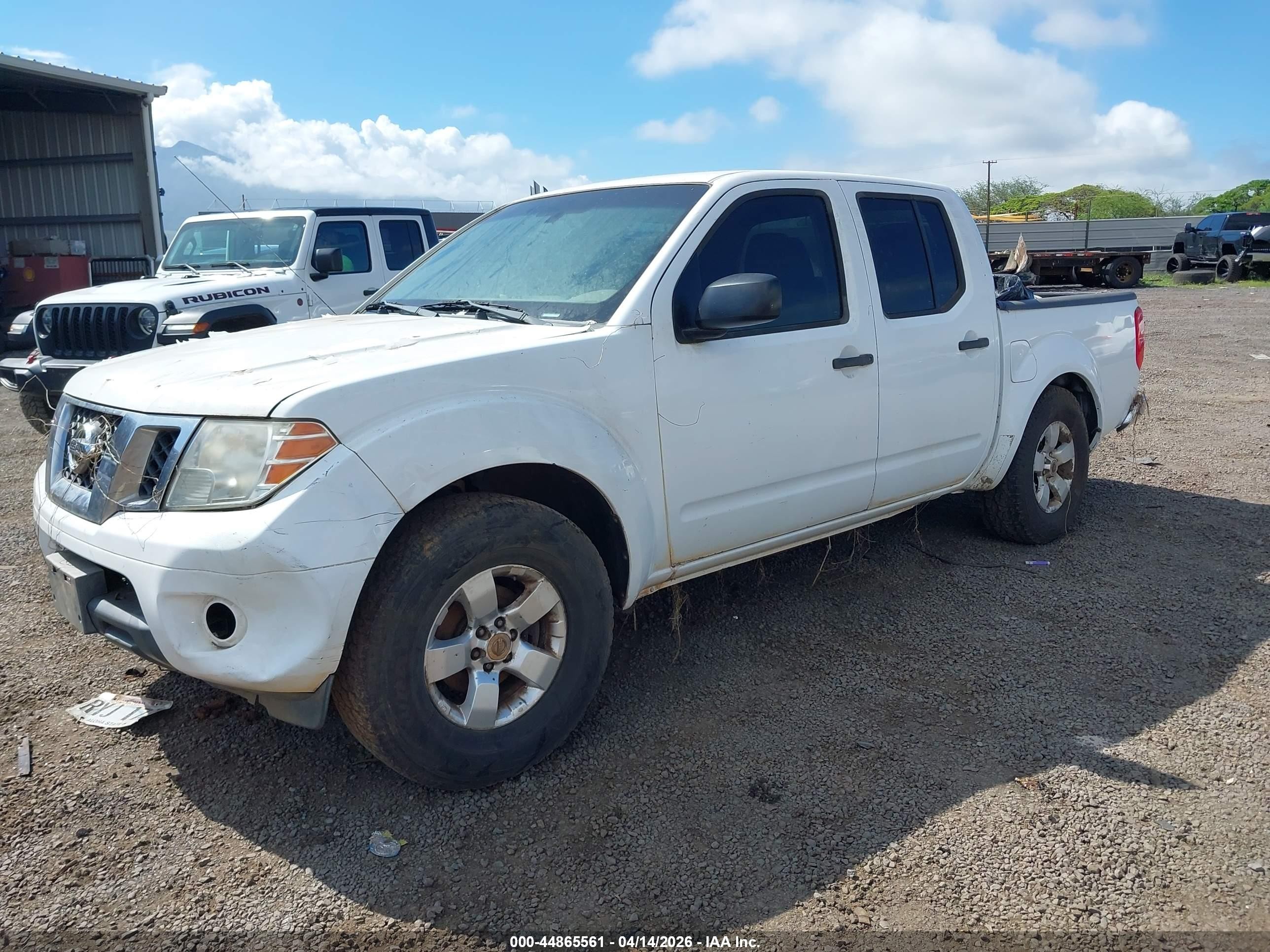 2012 Nissan Frontier Sv White vin: 1N6AD0ER4CC412700
