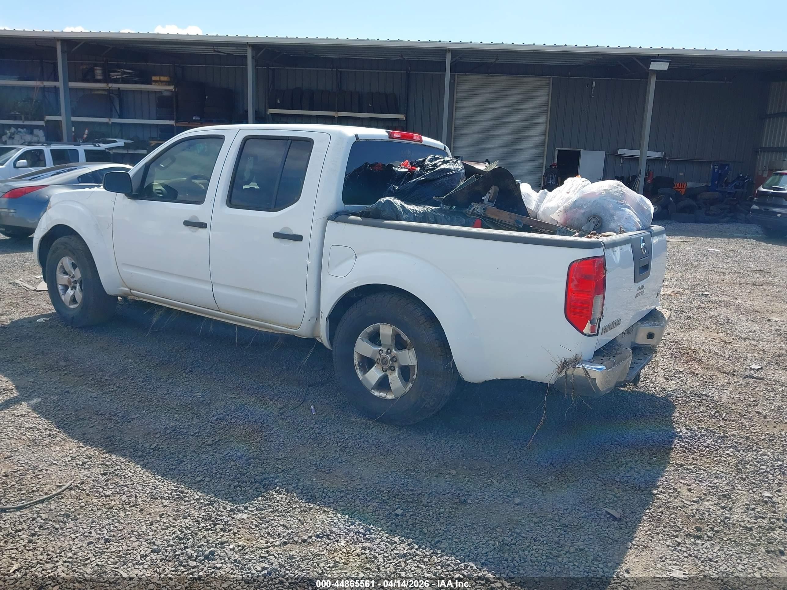 2012 Nissan Frontier Sv White vin: 1N6AD0ER4CC412700