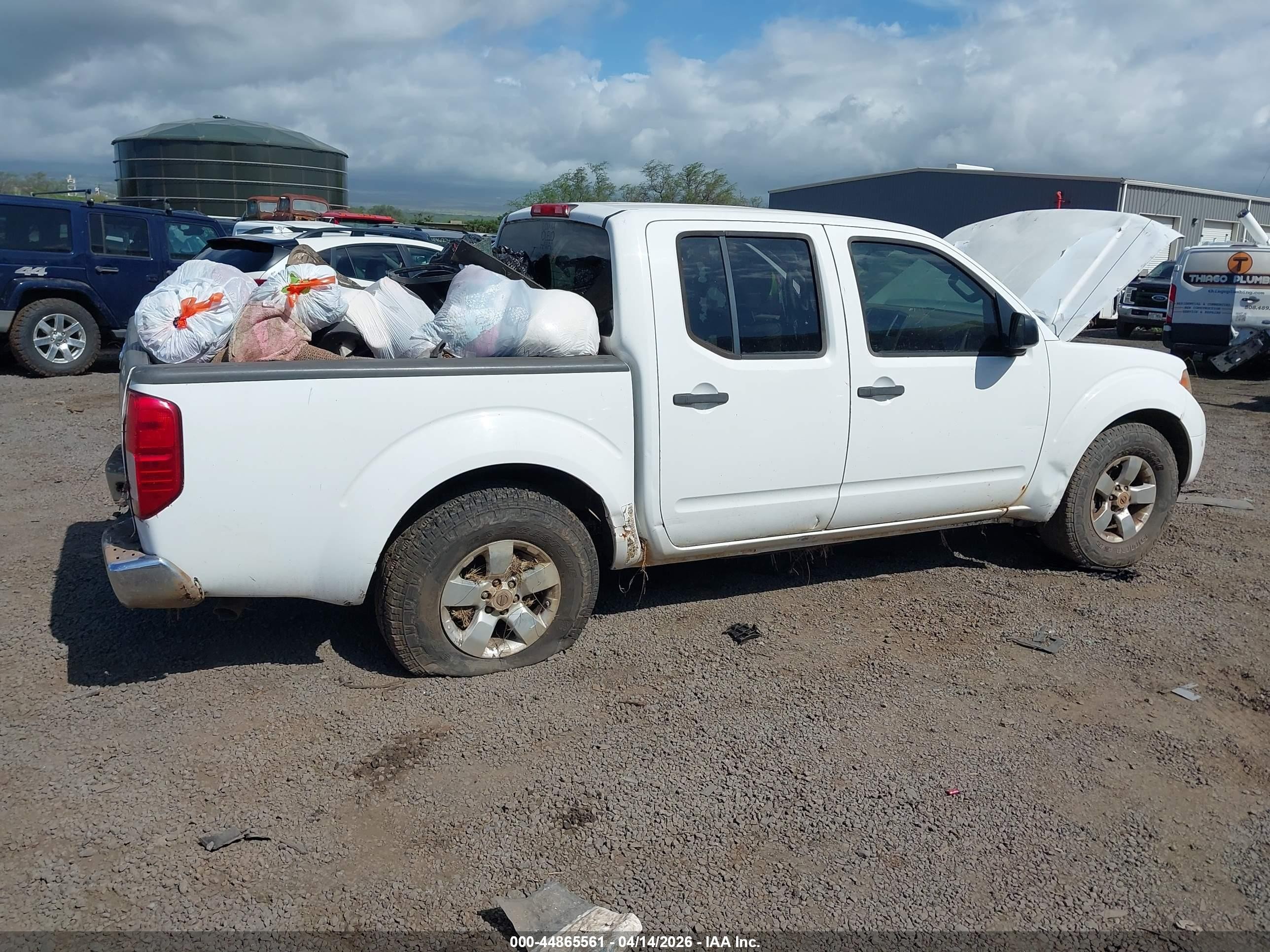 2012 Nissan Frontier Sv White vin: 1N6AD0ER4CC412700