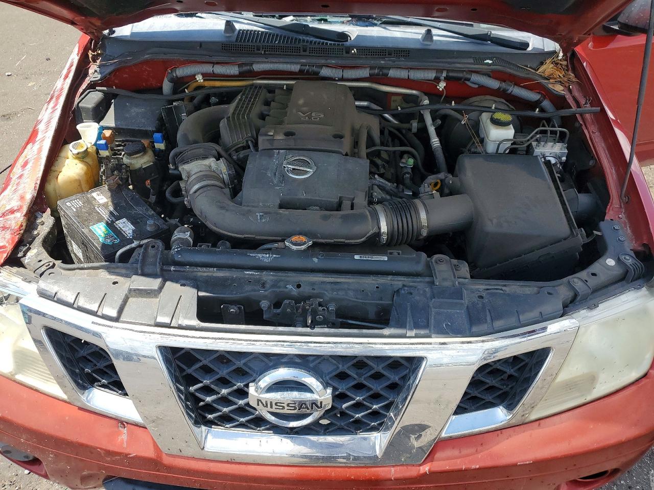 2012 Nissan Frontier S Red vin: 1N6AD0ER4CC435880