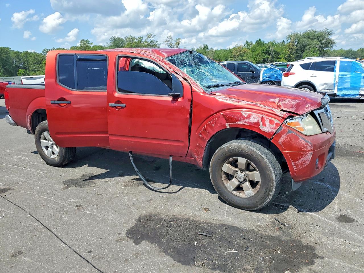 2012 Nissan Frontier S Red vin: 1N6AD0ER4CC435880