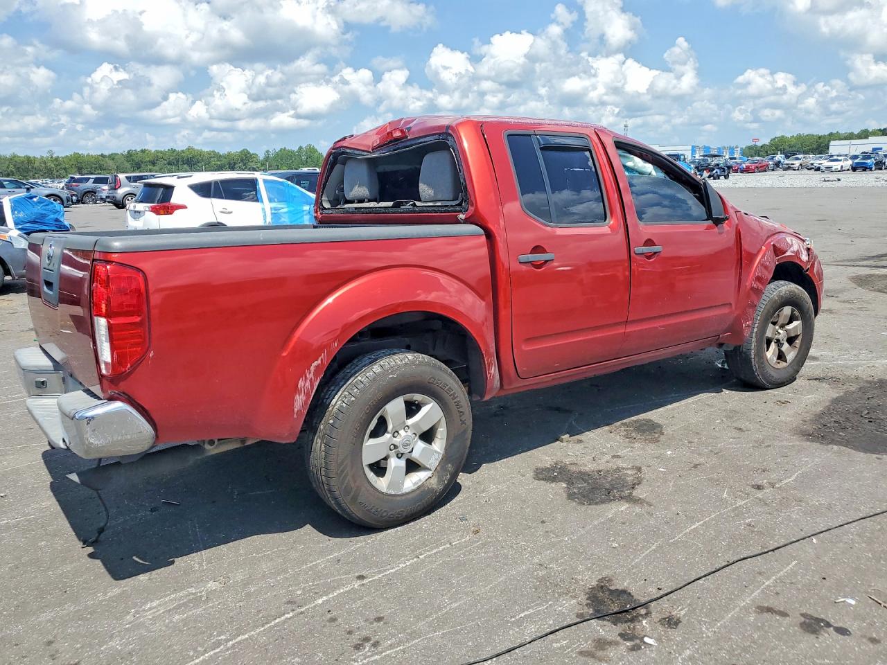 2012 Nissan Frontier S Red vin: 1N6AD0ER4CC435880
