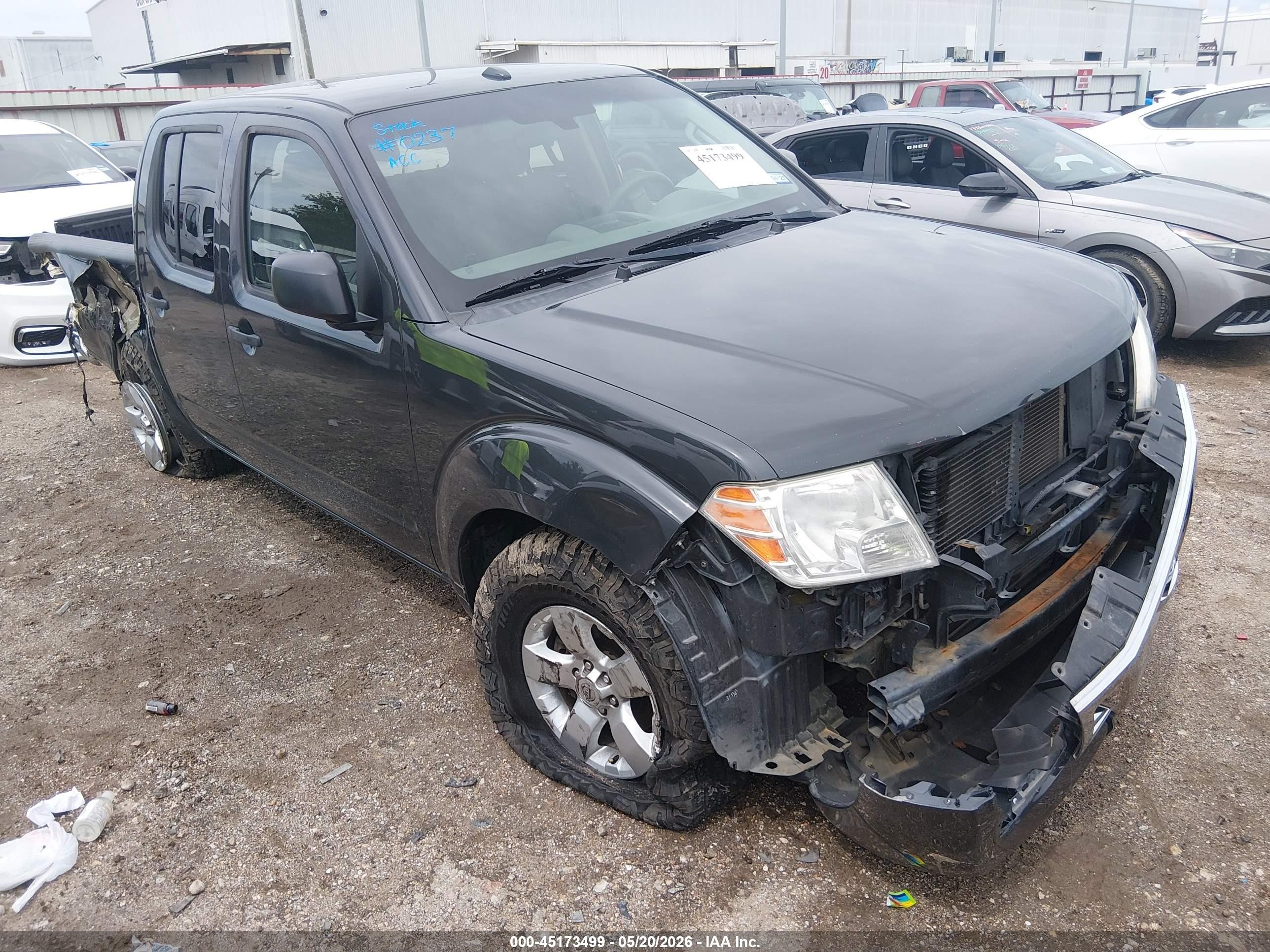 2013 Nissan Frontier Sv Gray vin: 1N6AD0ER4DN759627