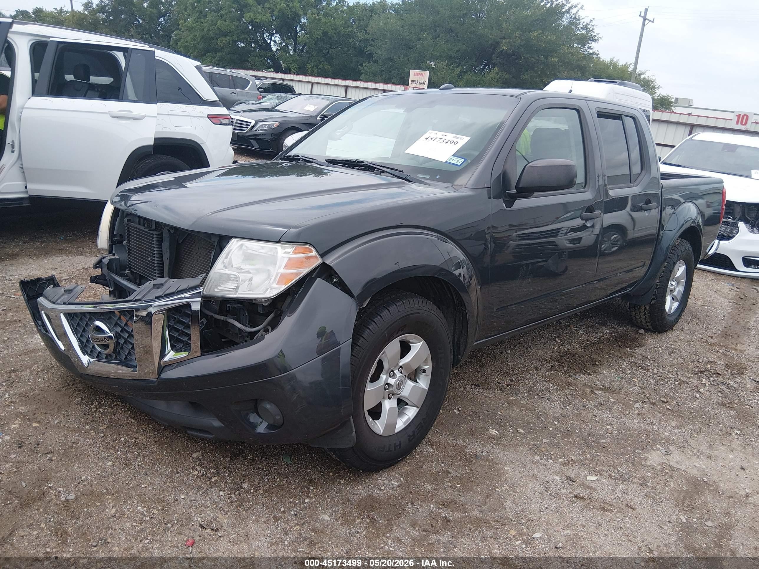 2013 Nissan Frontier Sv Gray vin: 1N6AD0ER4DN759627