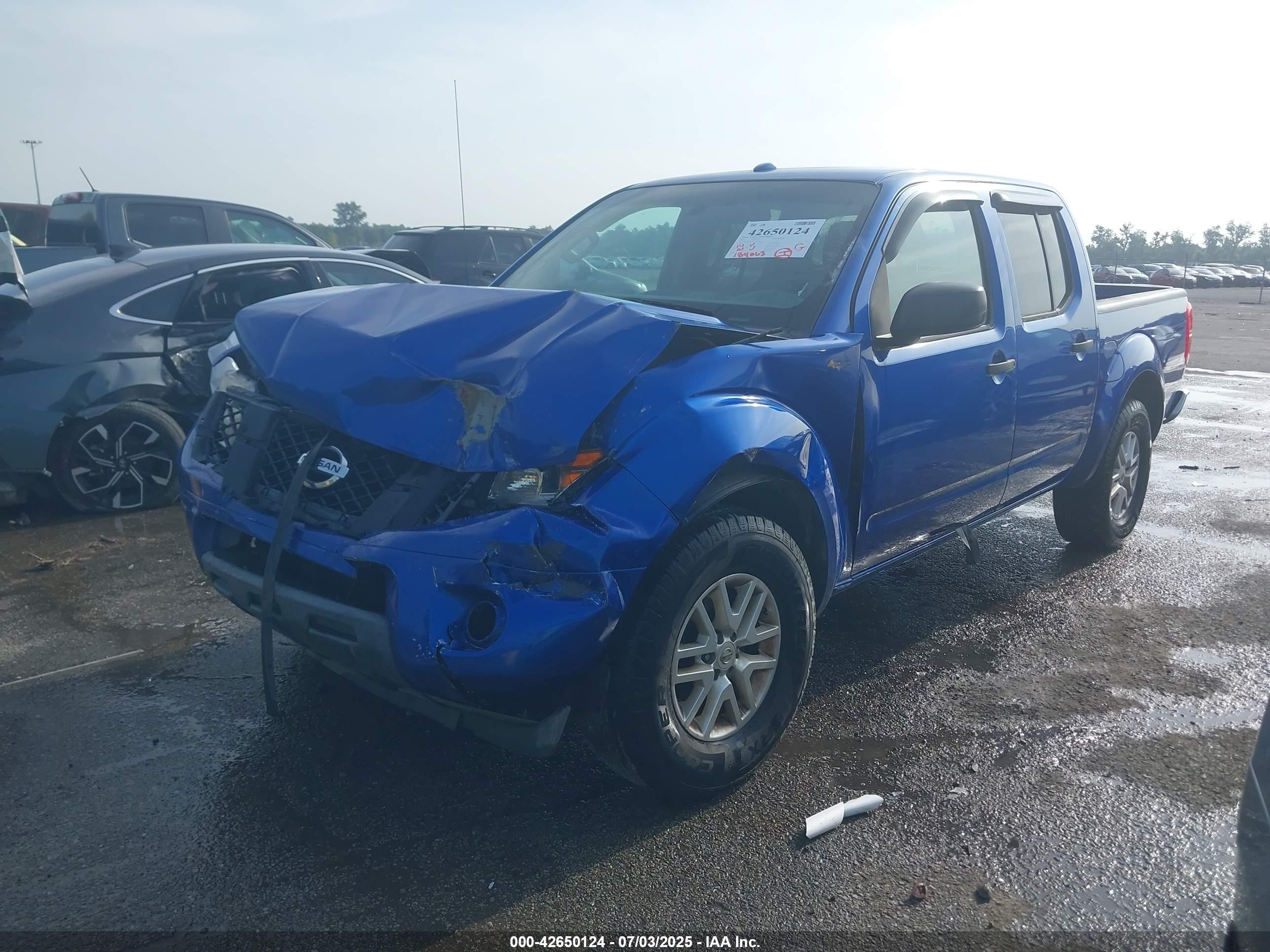 2014 Nissan Frontier Sv Blue vin: 1N6AD0ER4EN750668