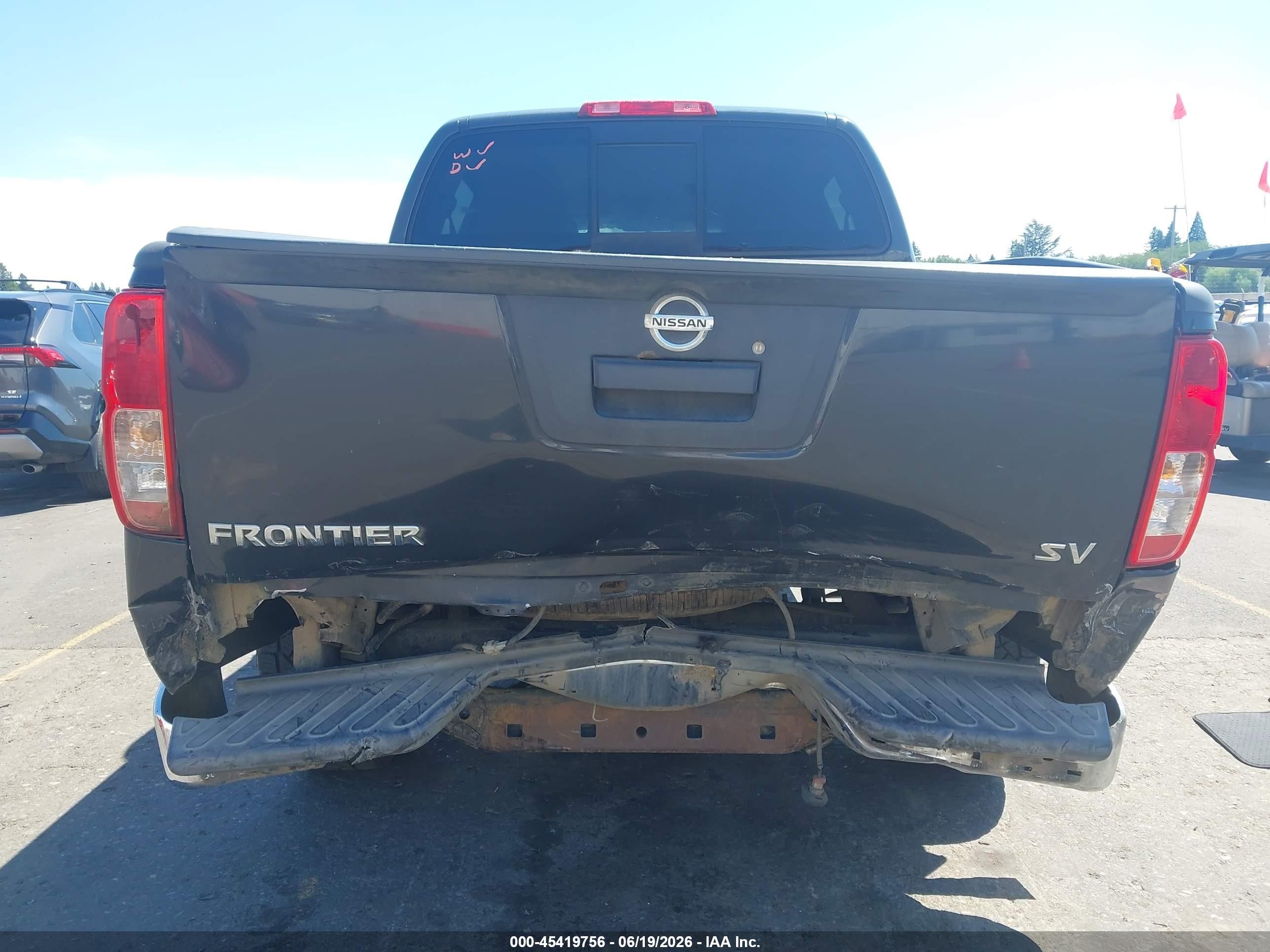 2014 Nissan Frontier Sv Gray vin: 1N6AD0ER4EN752758