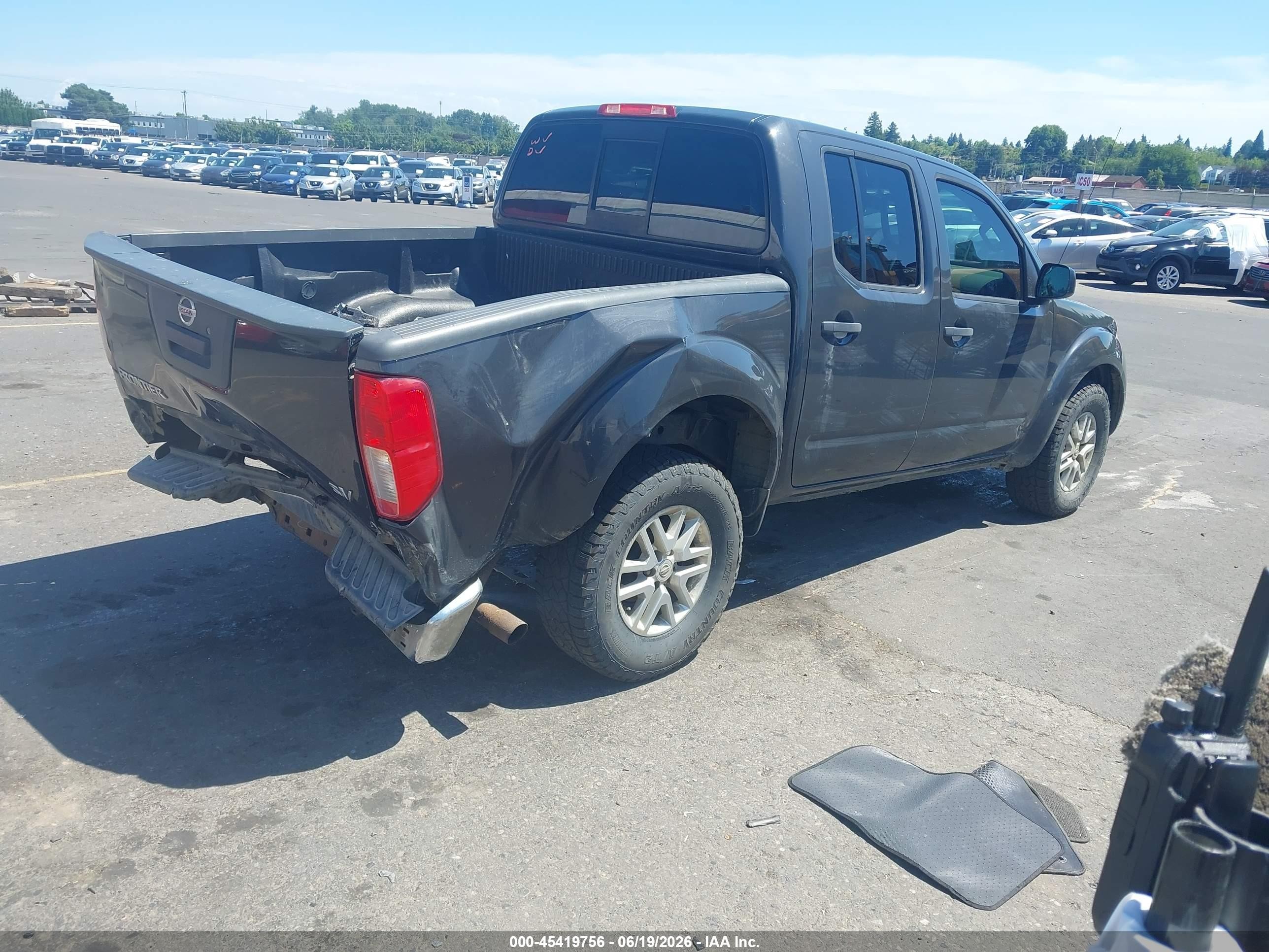 2014 Nissan Frontier Sv Gray vin: 1N6AD0ER4EN752758