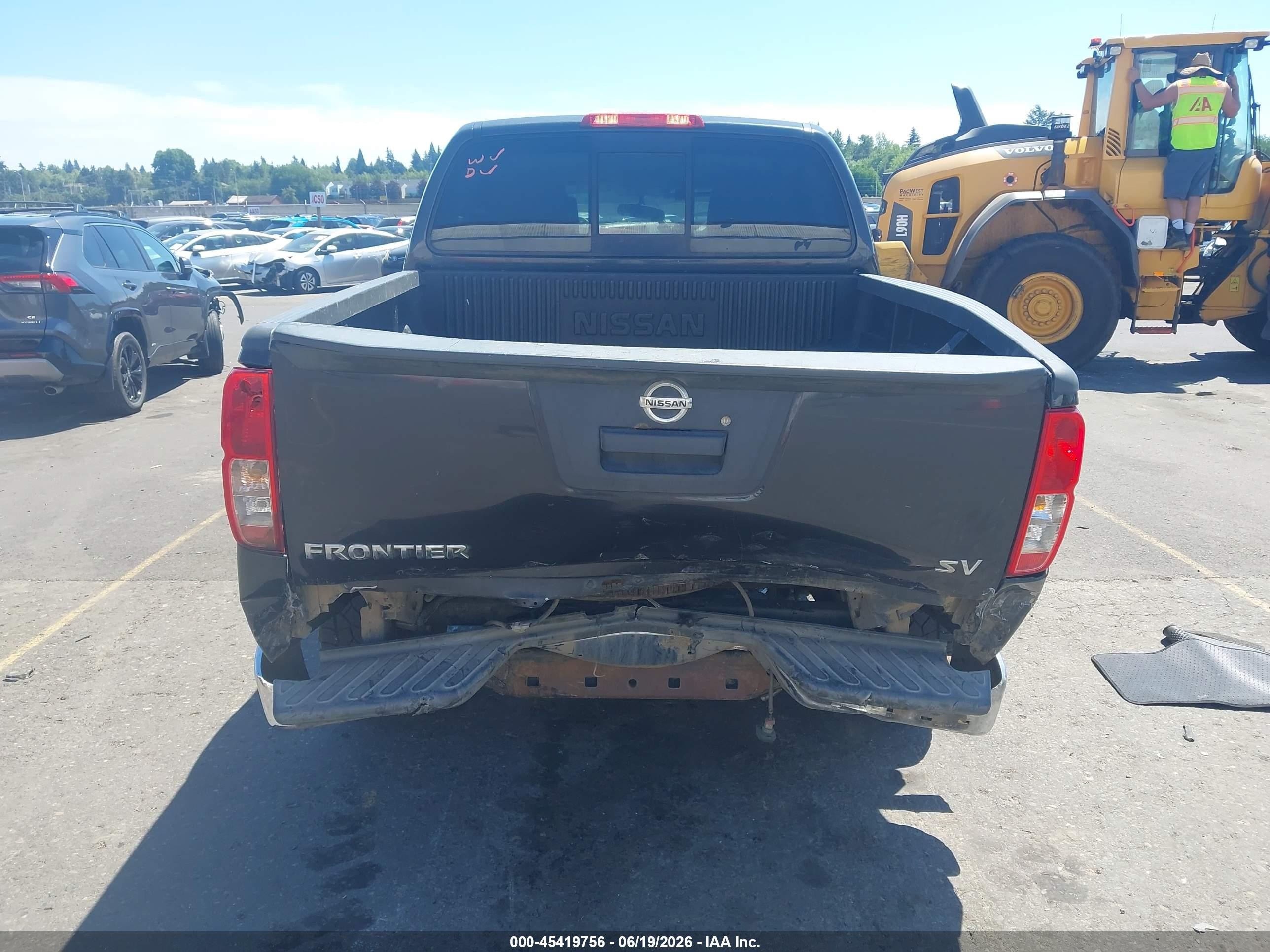 2014 Nissan Frontier Sv Gray vin: 1N6AD0ER4EN752758