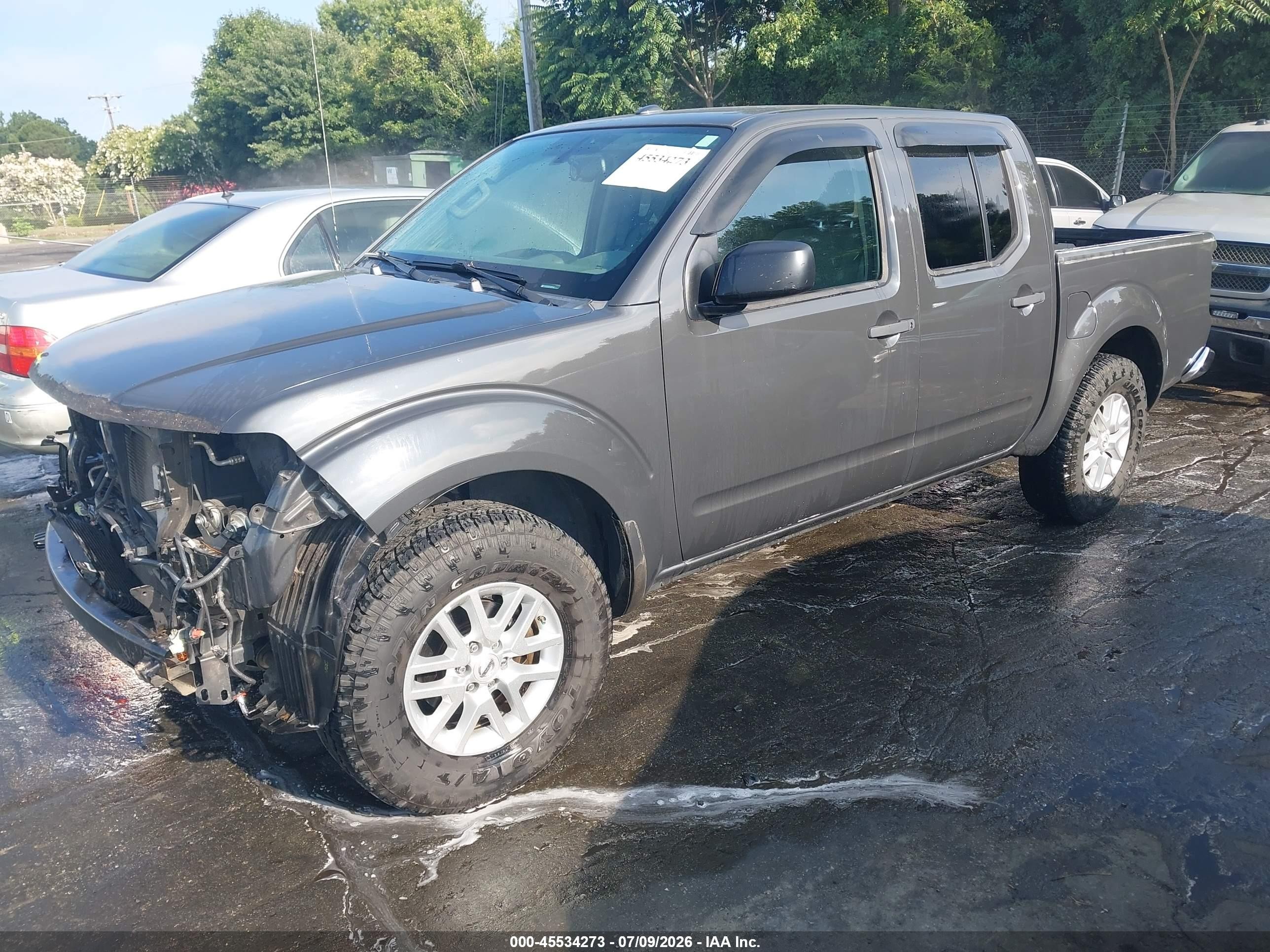 2014 Nissan Frontier Sv Gray vin: 1N6AD0ER4EN763937