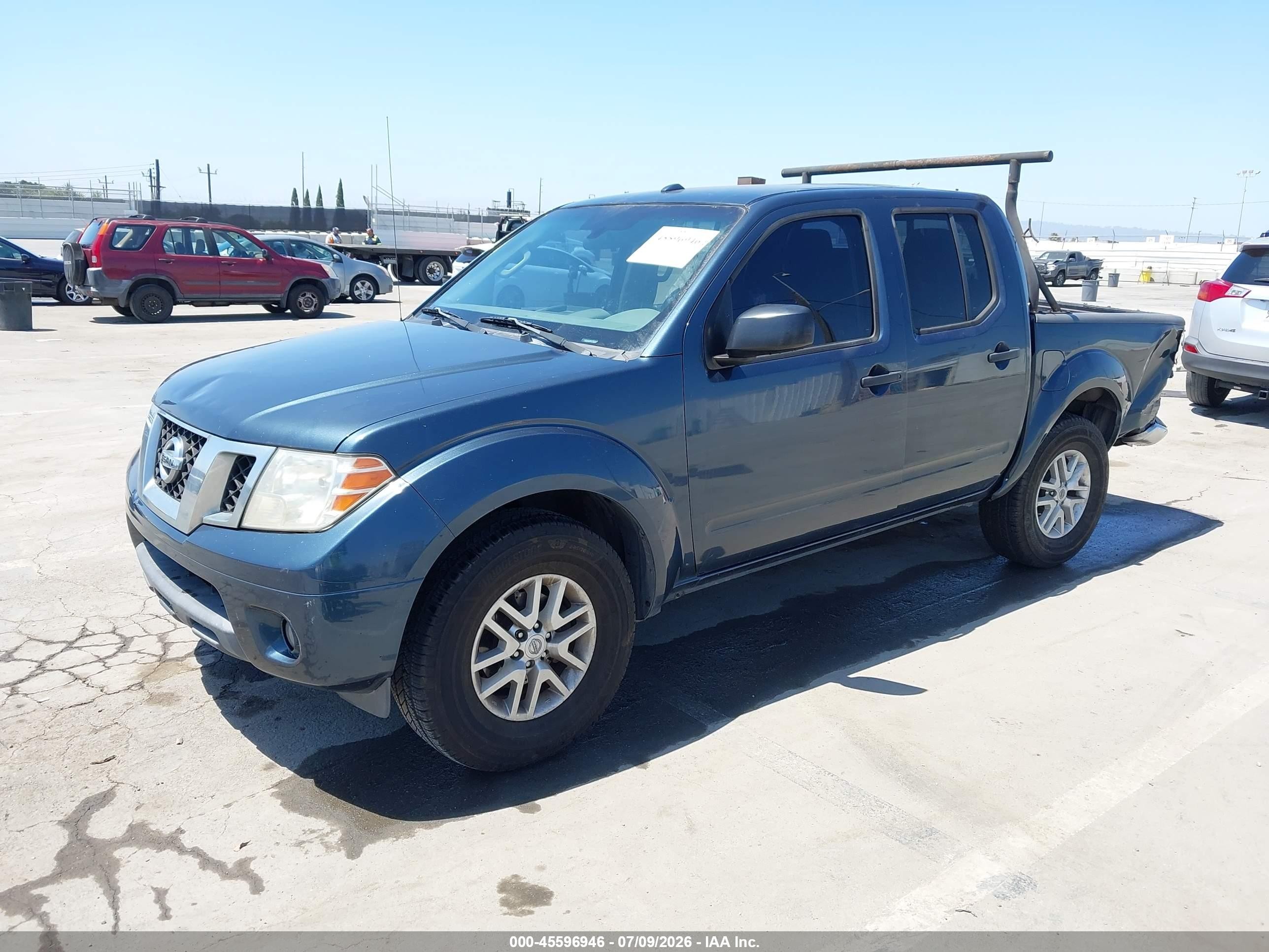2015 Nissan Frontier Sv Синий vin: 1N6AD0ER4FN728137