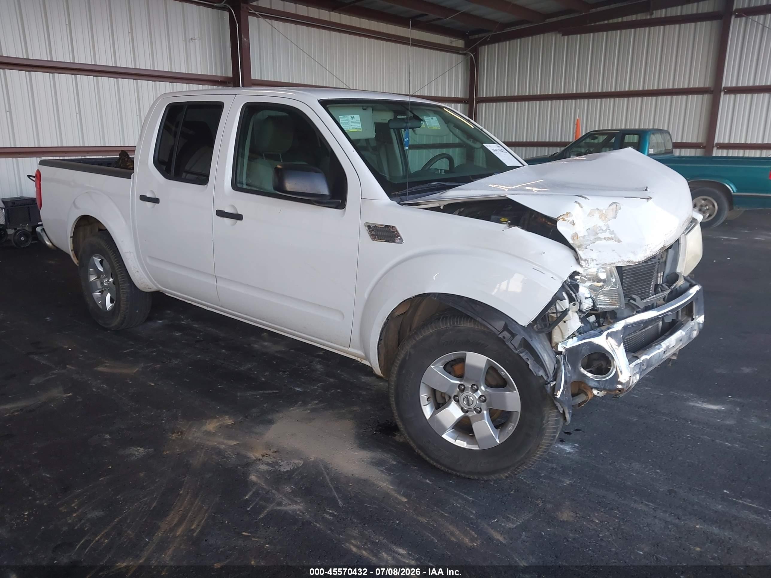 2010 Nissan Frontier Se White vin: 1N6AD0ER5AC404036