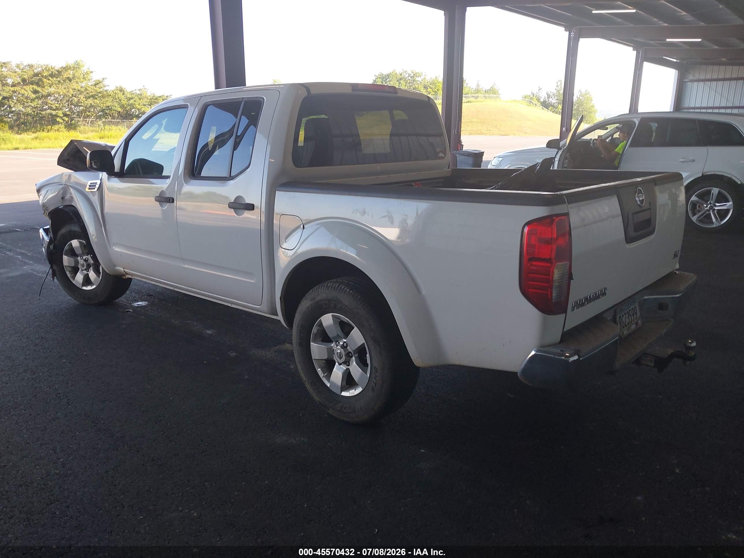 2010 Nissan Frontier Se White vin: 1N6AD0ER5AC404036