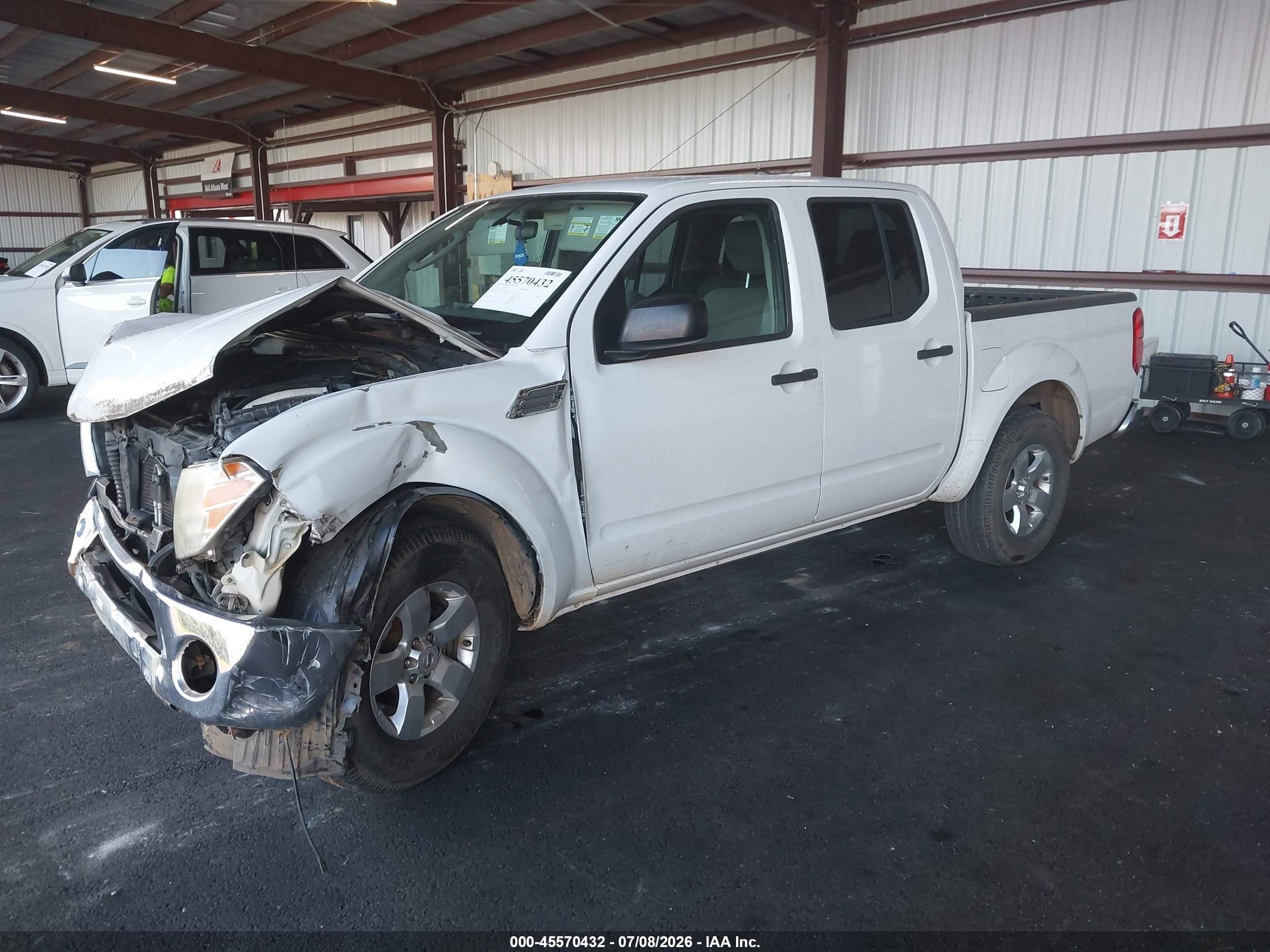2010 Nissan Frontier Se White vin: 1N6AD0ER5AC404036