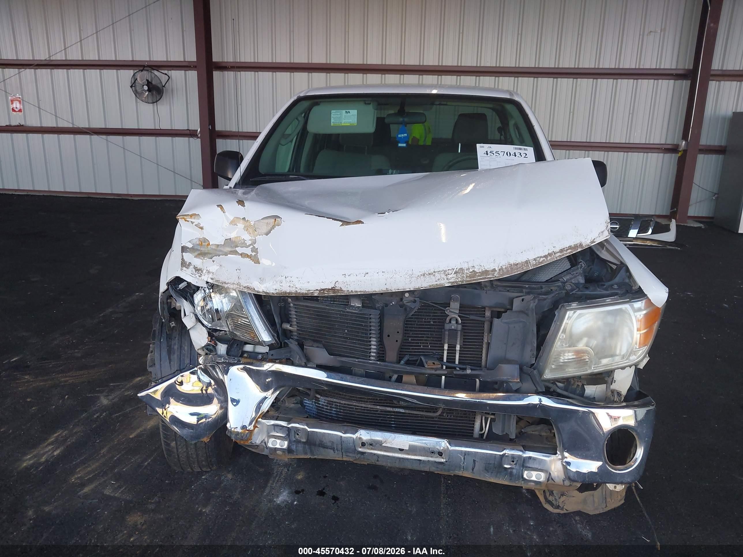 2010 Nissan Frontier Se White vin: 1N6AD0ER5AC404036