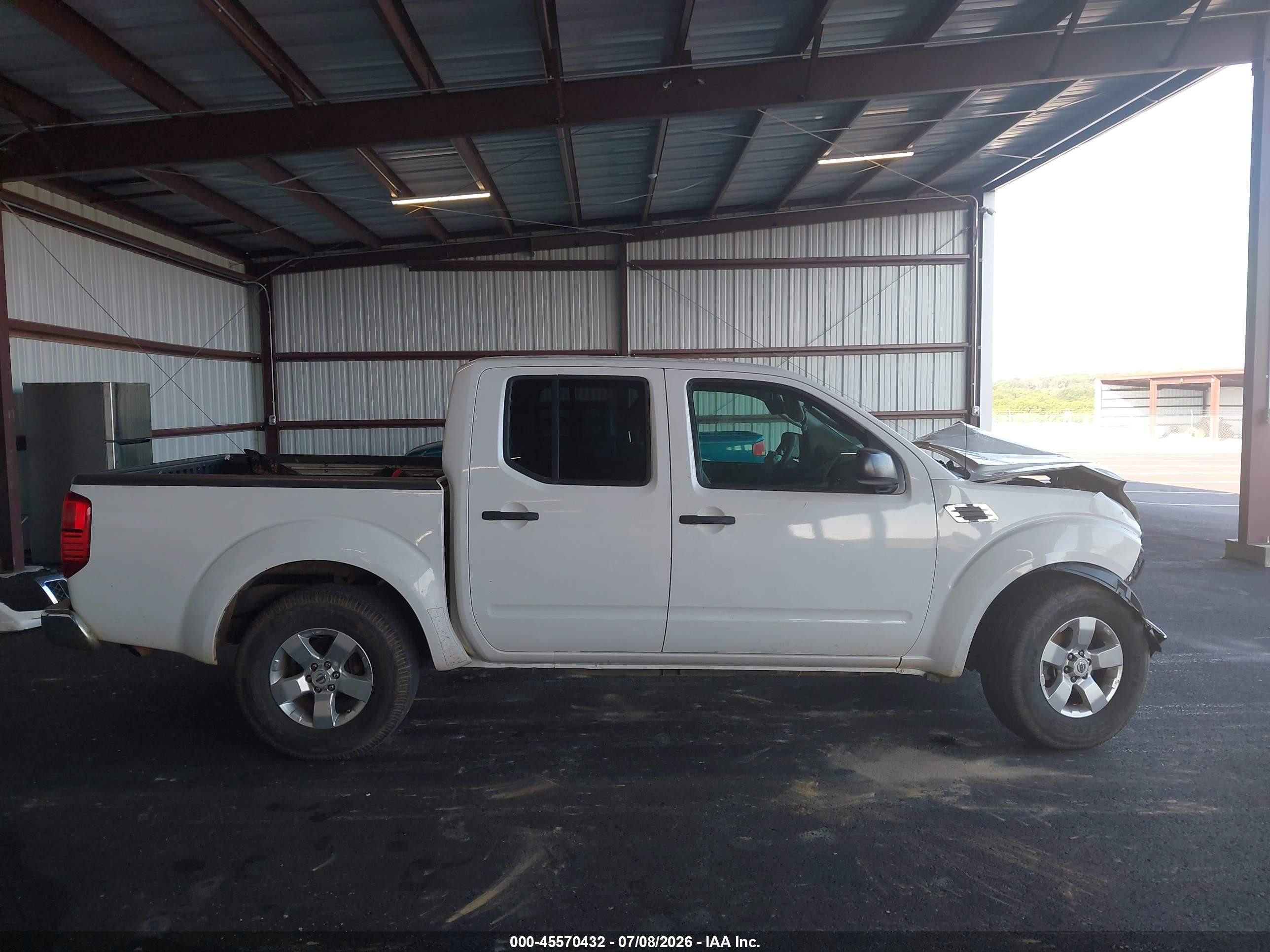 2010 Nissan Frontier Se White vin: 1N6AD0ER5AC404036