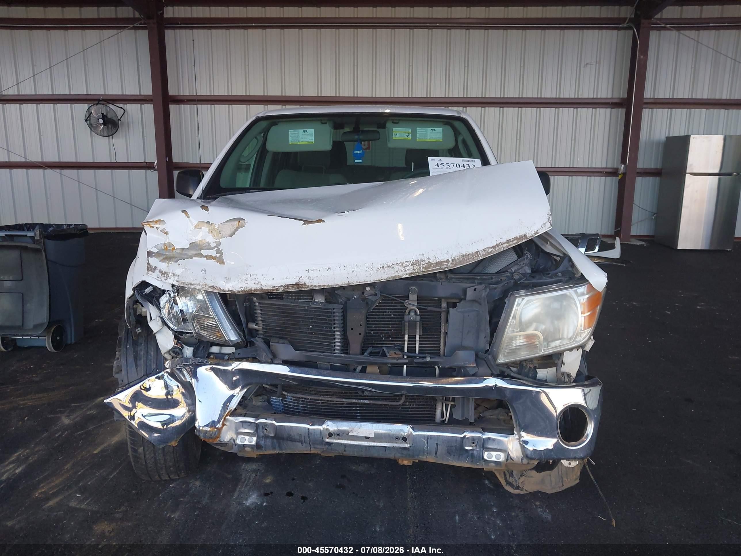 2010 Nissan Frontier Se White vin: 1N6AD0ER5AC404036