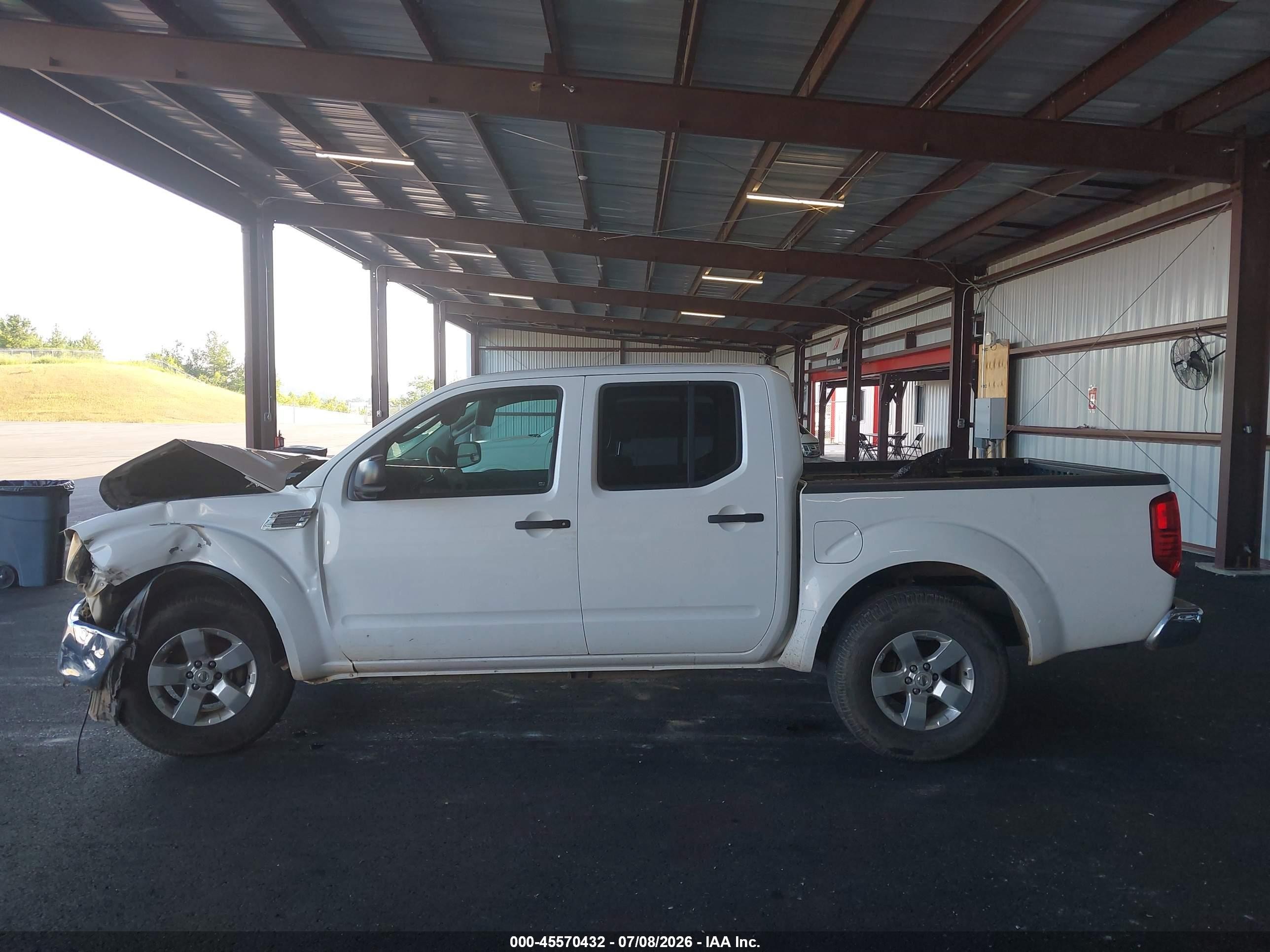 2010 Nissan Frontier Se White vin: 1N6AD0ER5AC404036