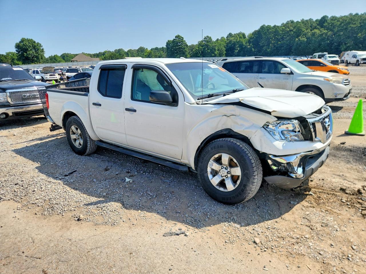 2011 Nissan Frontier S White vin: 1N6AD0ER5BC409142