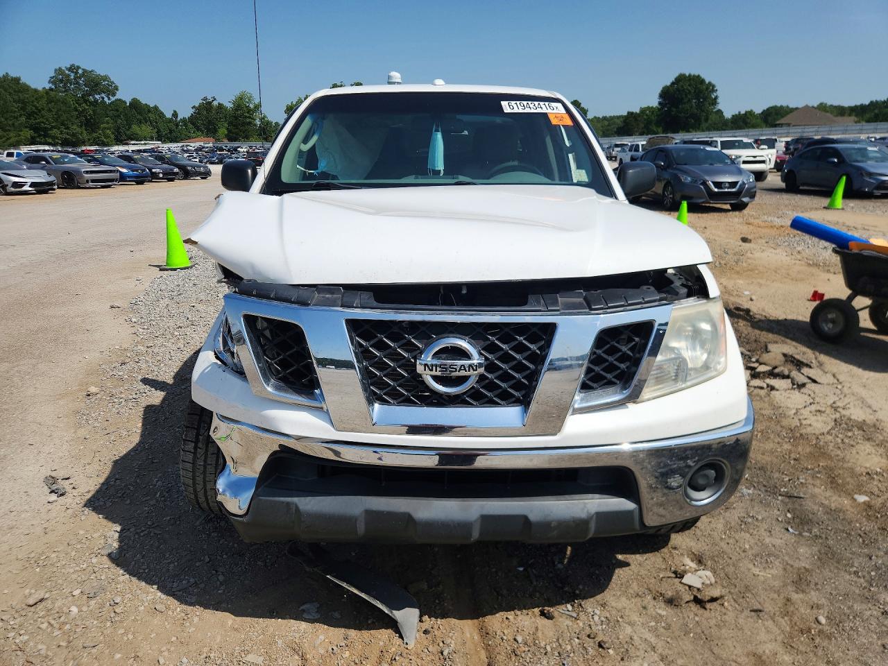 2011 Nissan Frontier S White vin: 1N6AD0ER5BC409142