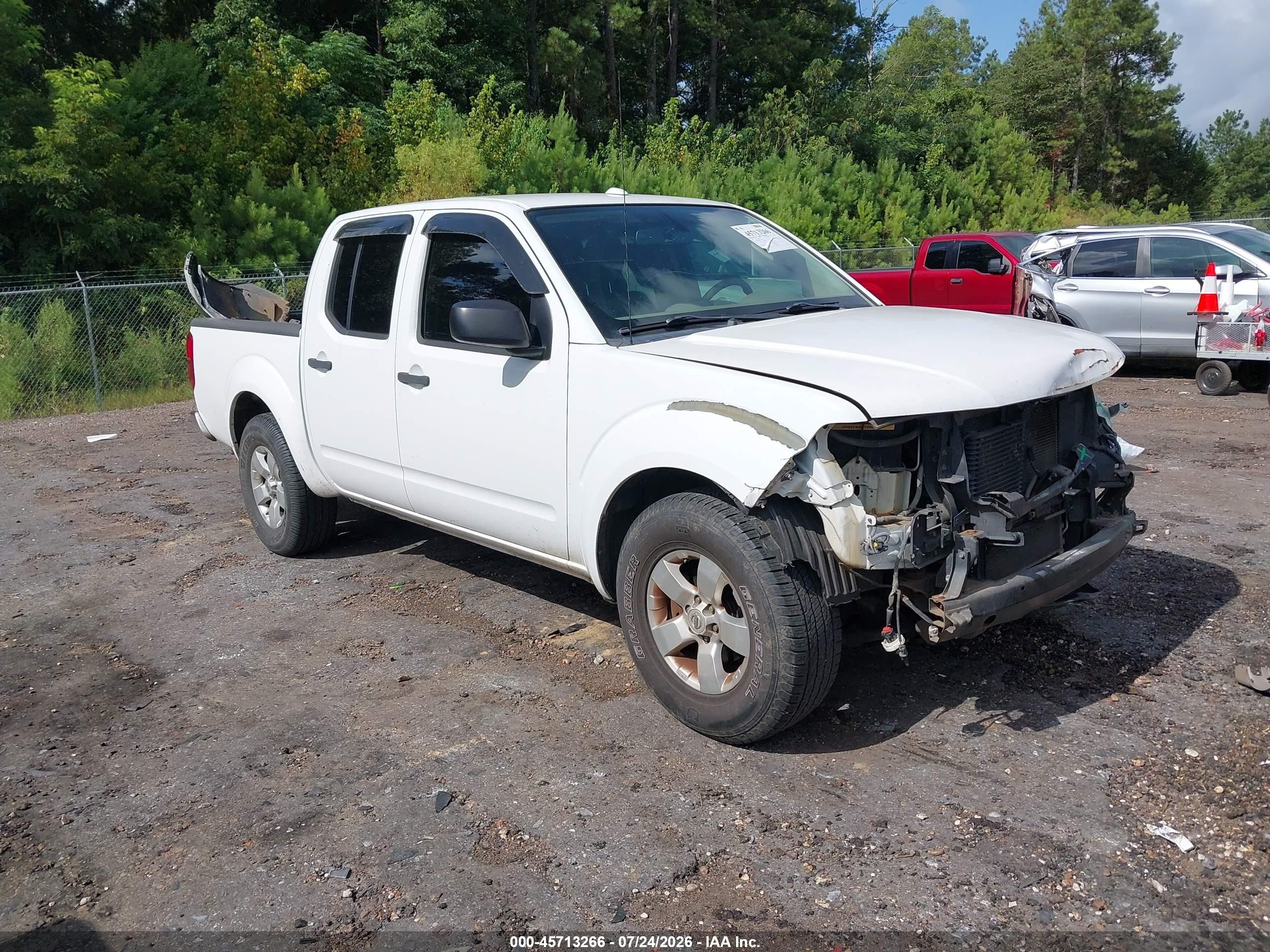 2011 Nissan Frontier Sv Белый vin: 1N6AD0ER5BC435465