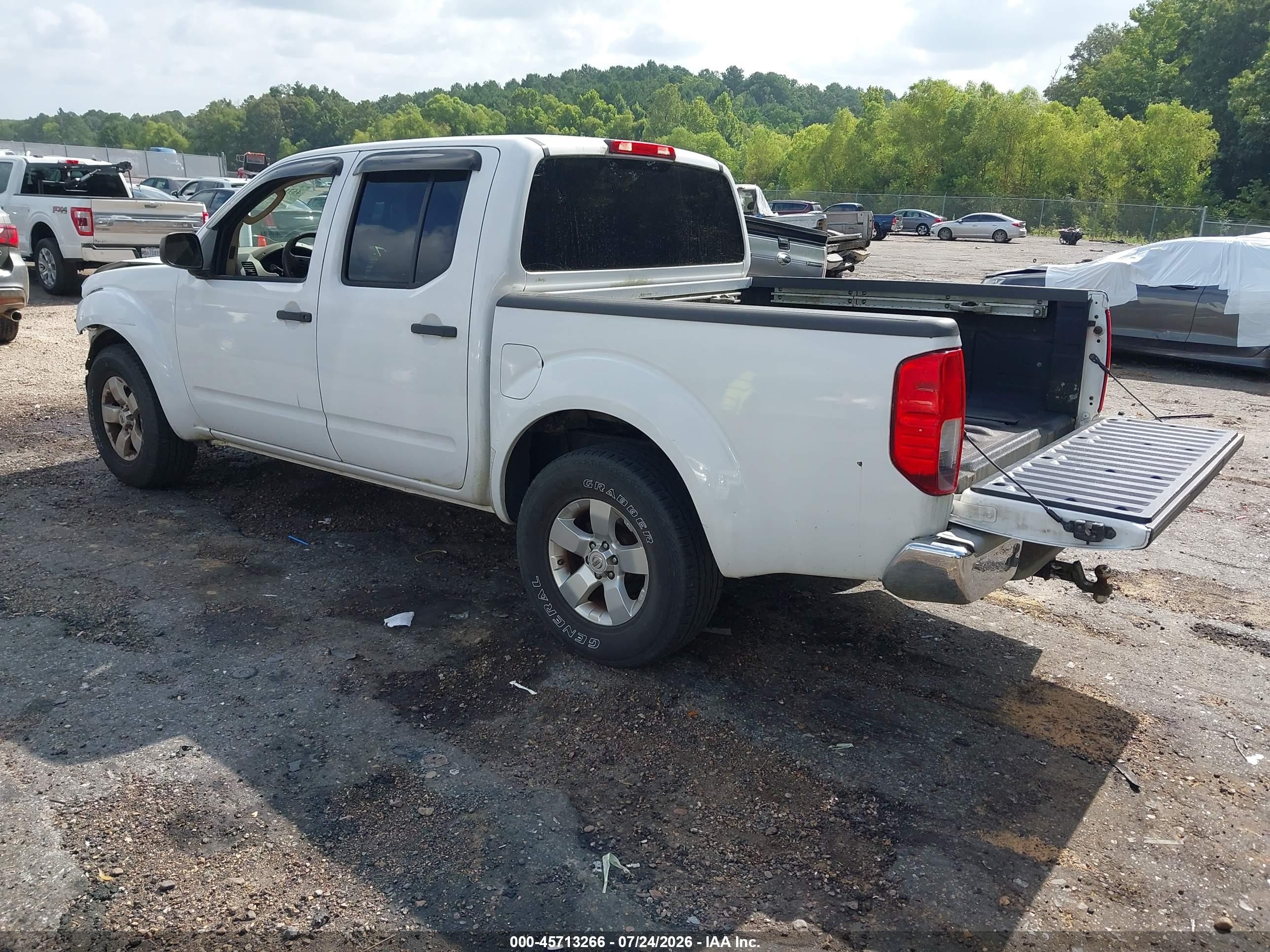 2011 Nissan Frontier Sv White vin: 1N6AD0ER5BC435465
