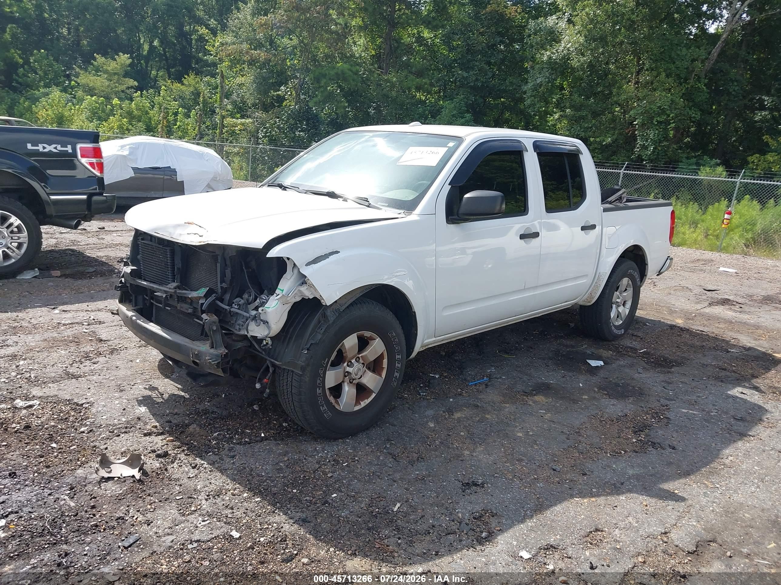 2011 Nissan Frontier Sv White vin: 1N6AD0ER5BC435465
