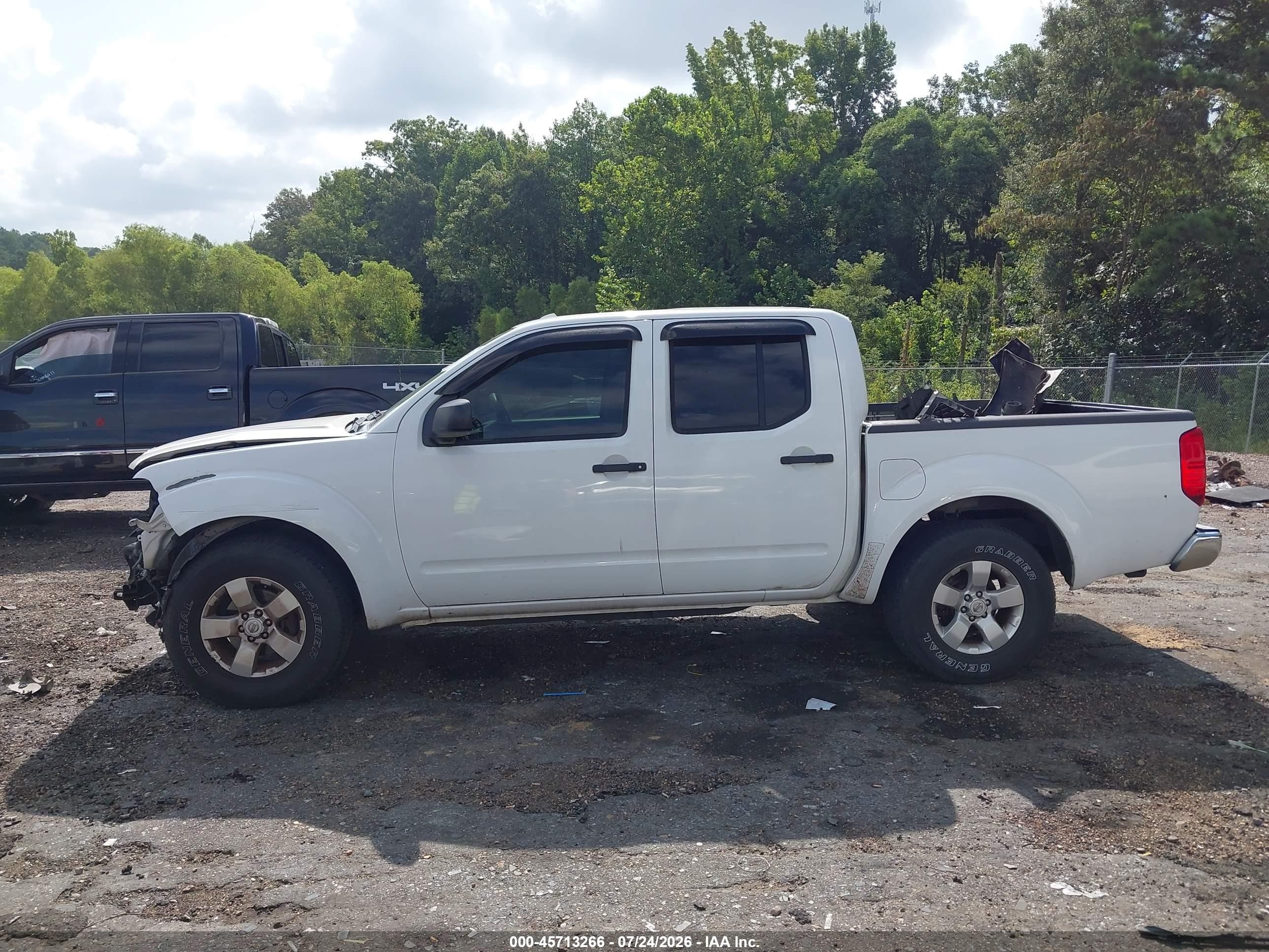 2011 Nissan Frontier Sv White vin: 1N6AD0ER5BC435465