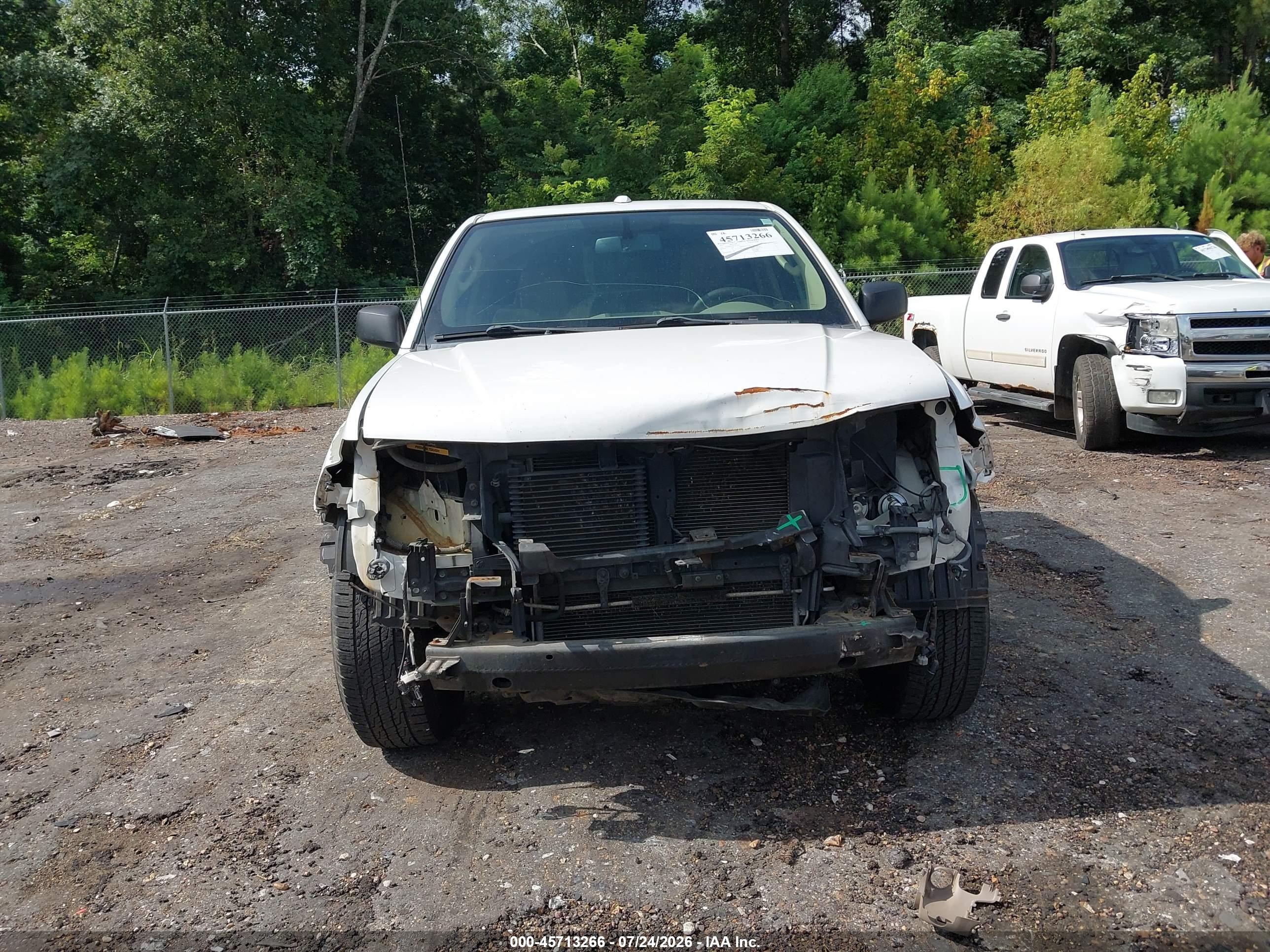 2011 Nissan Frontier Sv White vin: 1N6AD0ER5BC435465