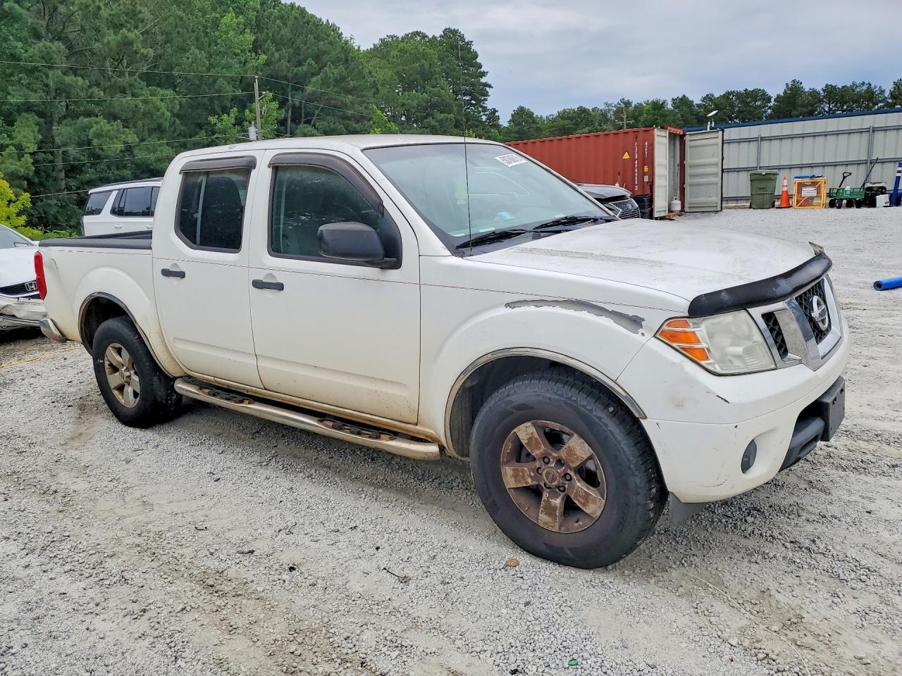 2012 Nissan Frontier S White vin: 1N6AD0ER5CC407375