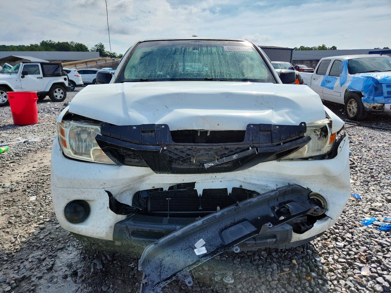 2014 Nissan Frontier Sv White vin: 1N6AD0ER5EN740697