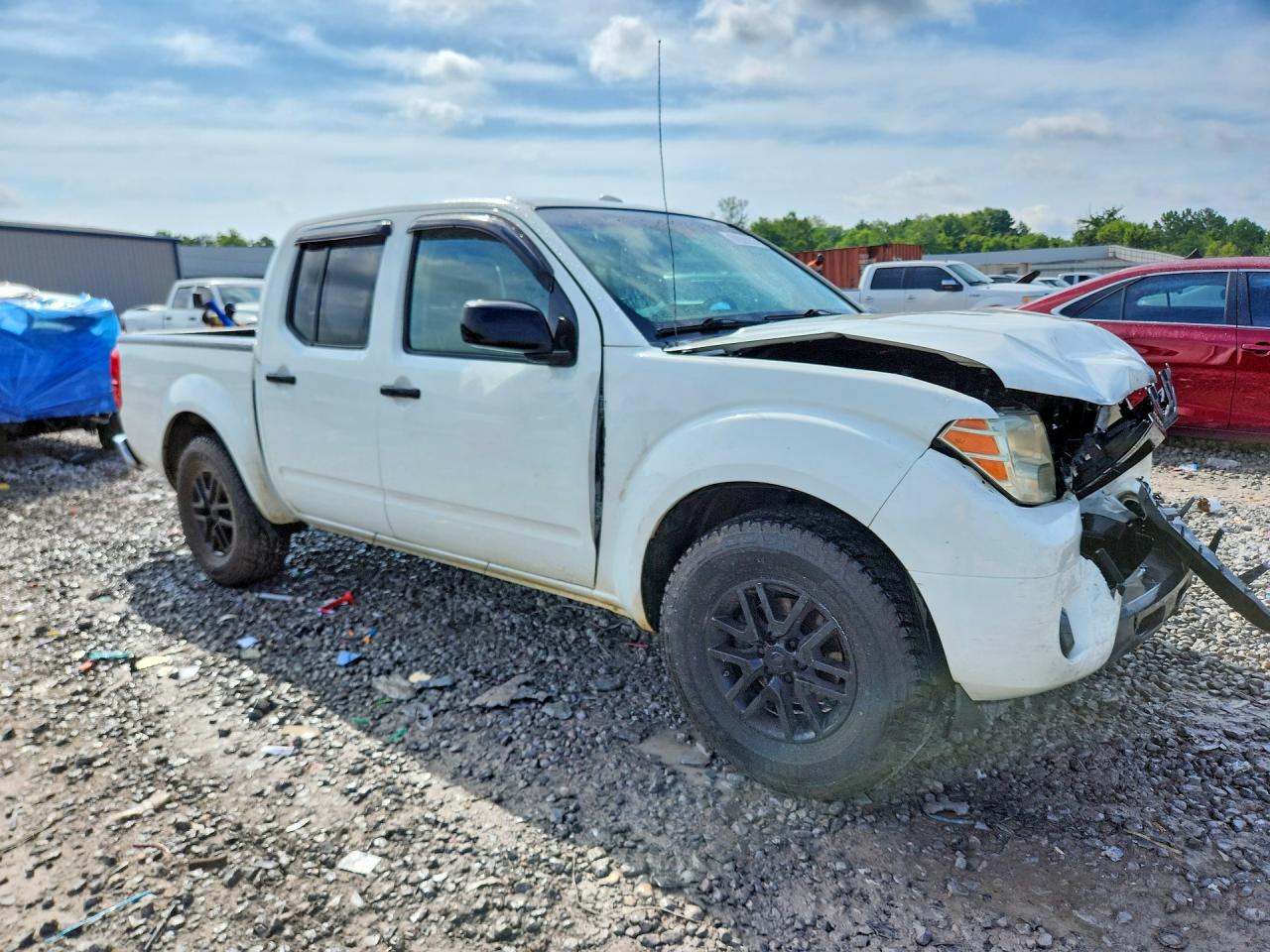 2014 Nissan Frontier Sv White vin: 1N6AD0ER5EN740697