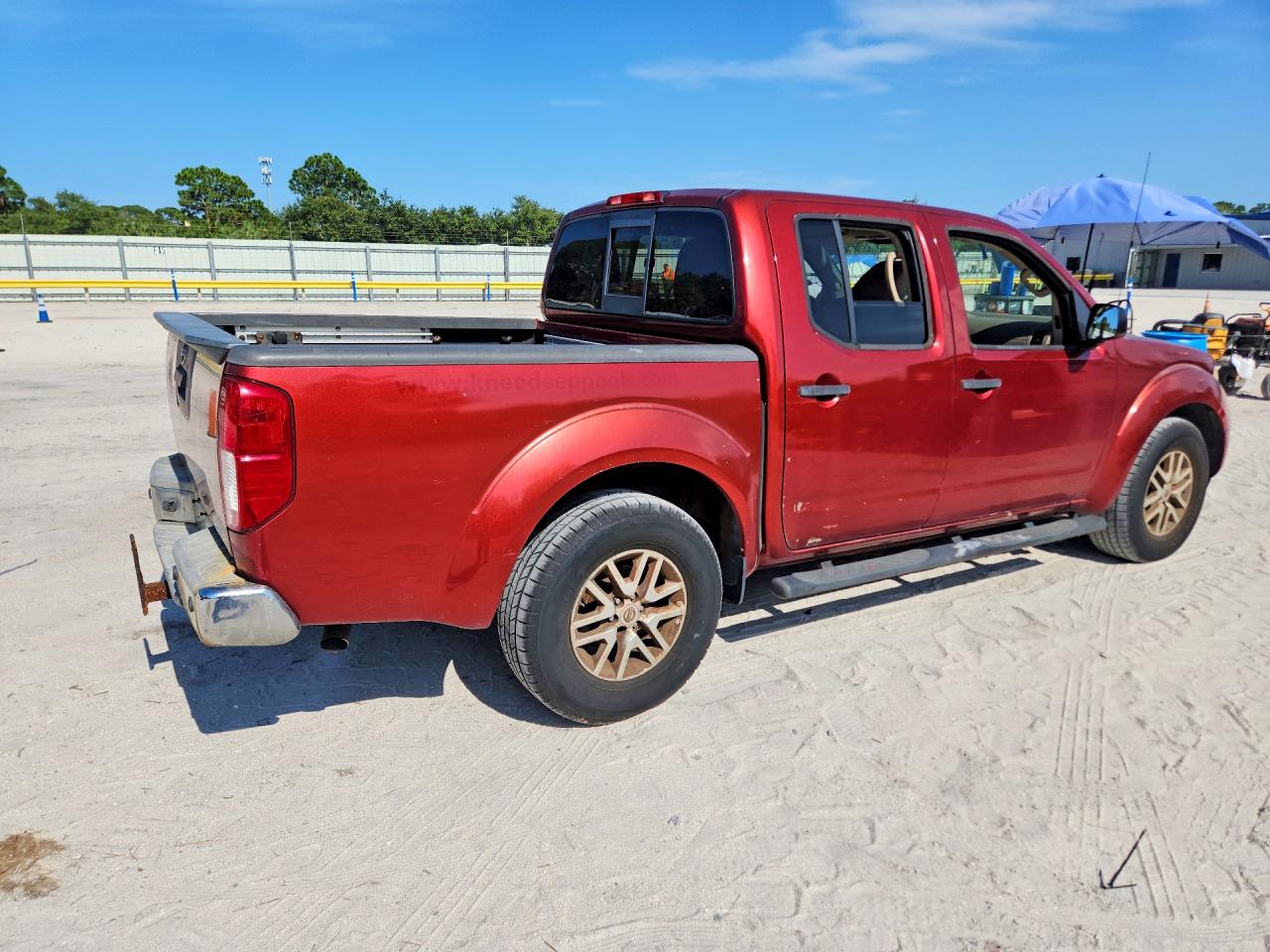 2014 Nissan Frontier S Burgundy vin: 1N6AD0ER5EN770492