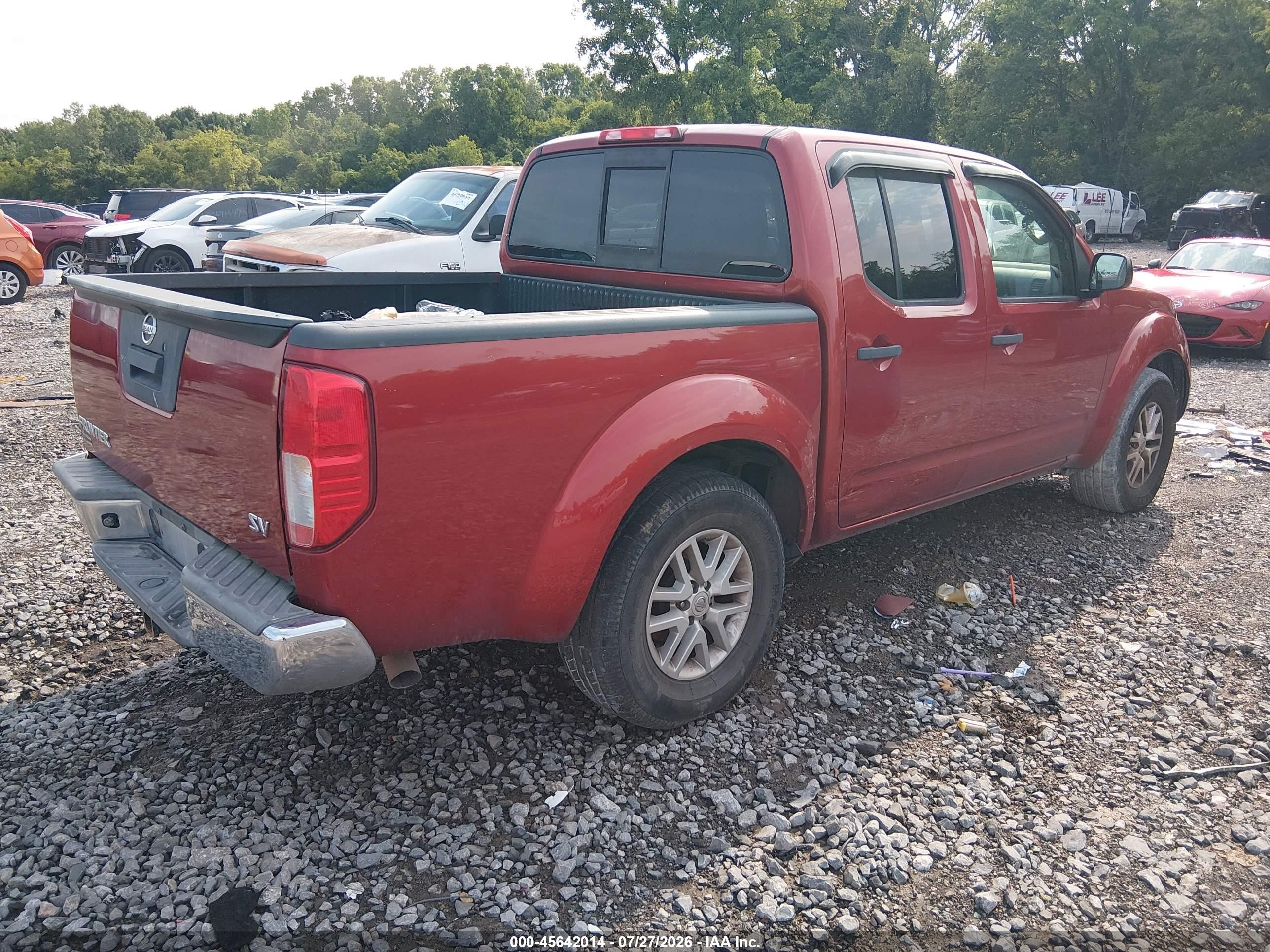 2015 Nissan Frontier Sv Red vin: 1N6AD0ER5FN752656