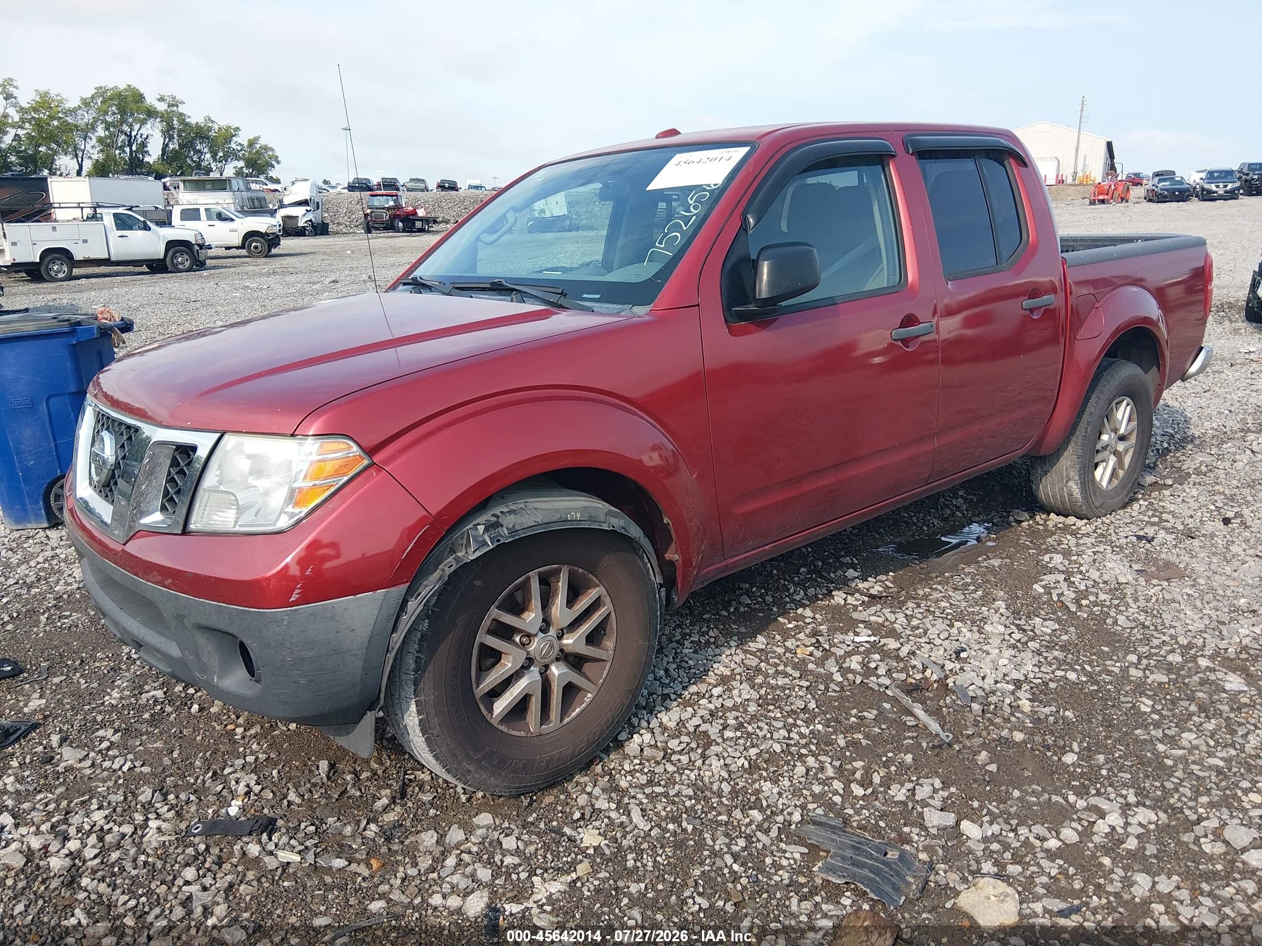 2015 Nissan Frontier Sv Red vin: 1N6AD0ER5FN752656