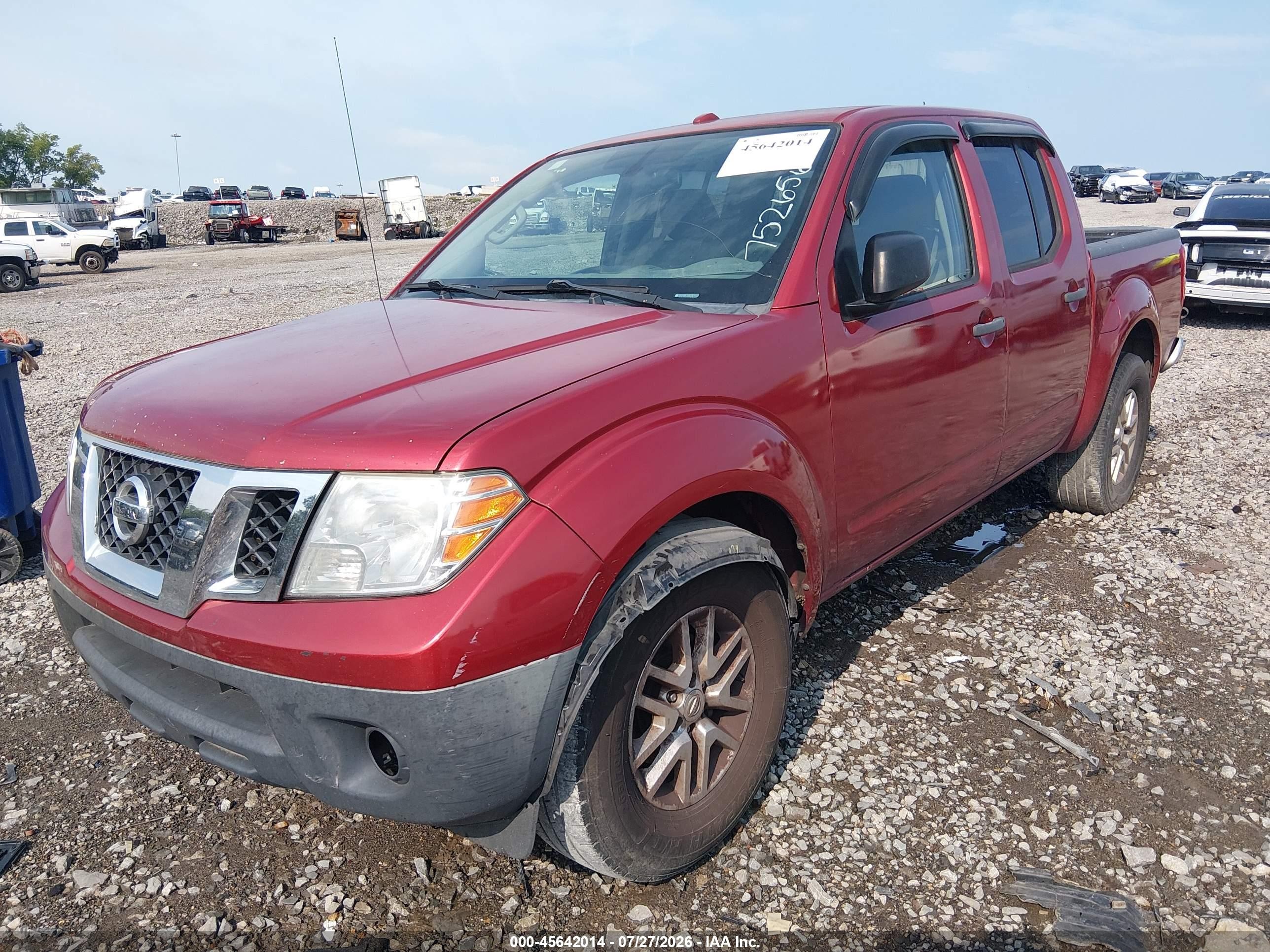 2015 Nissan Frontier Sv Red vin: 1N6AD0ER5FN752656