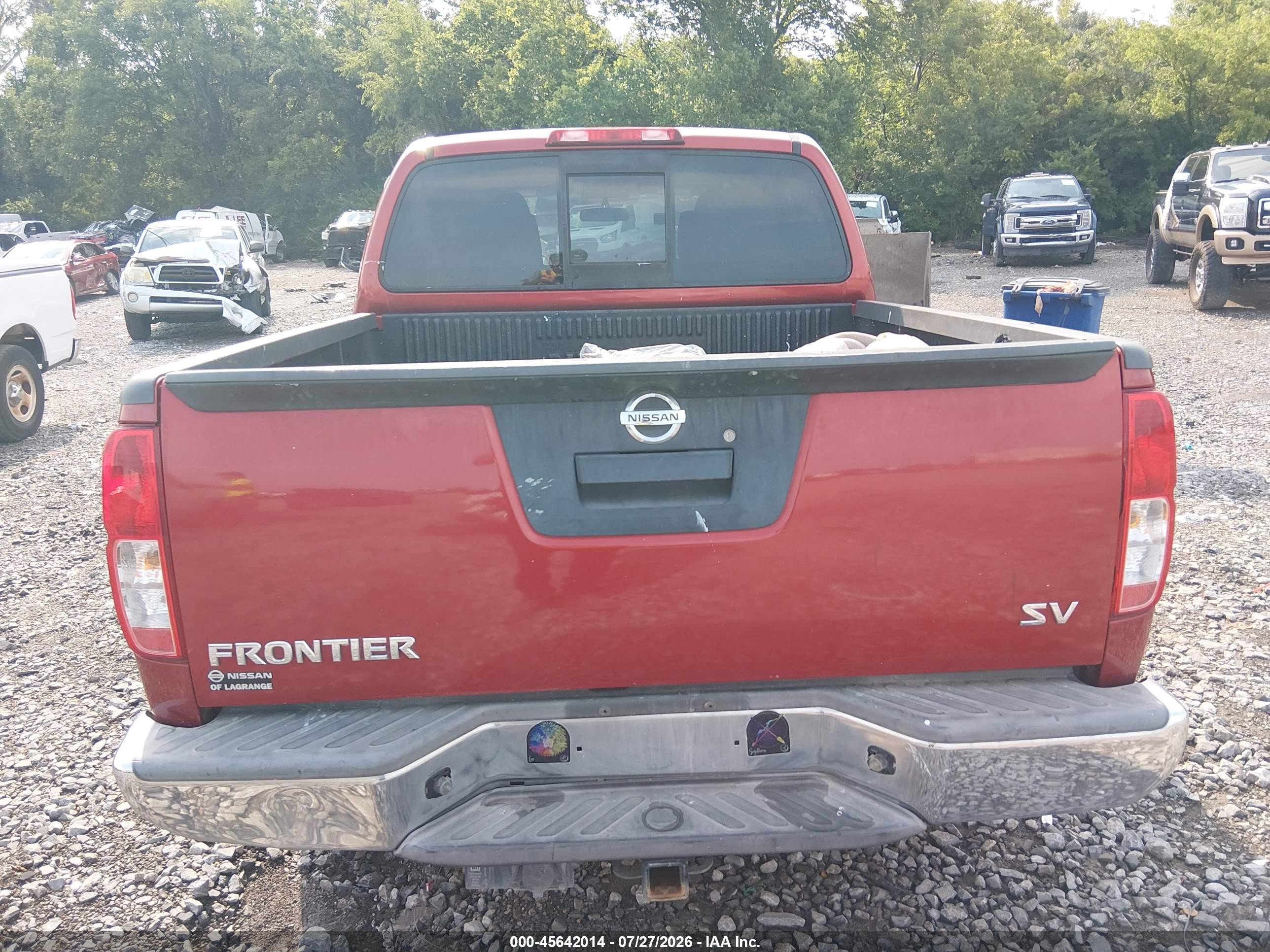 2015 Nissan Frontier Sv Red vin: 1N6AD0ER5FN752656