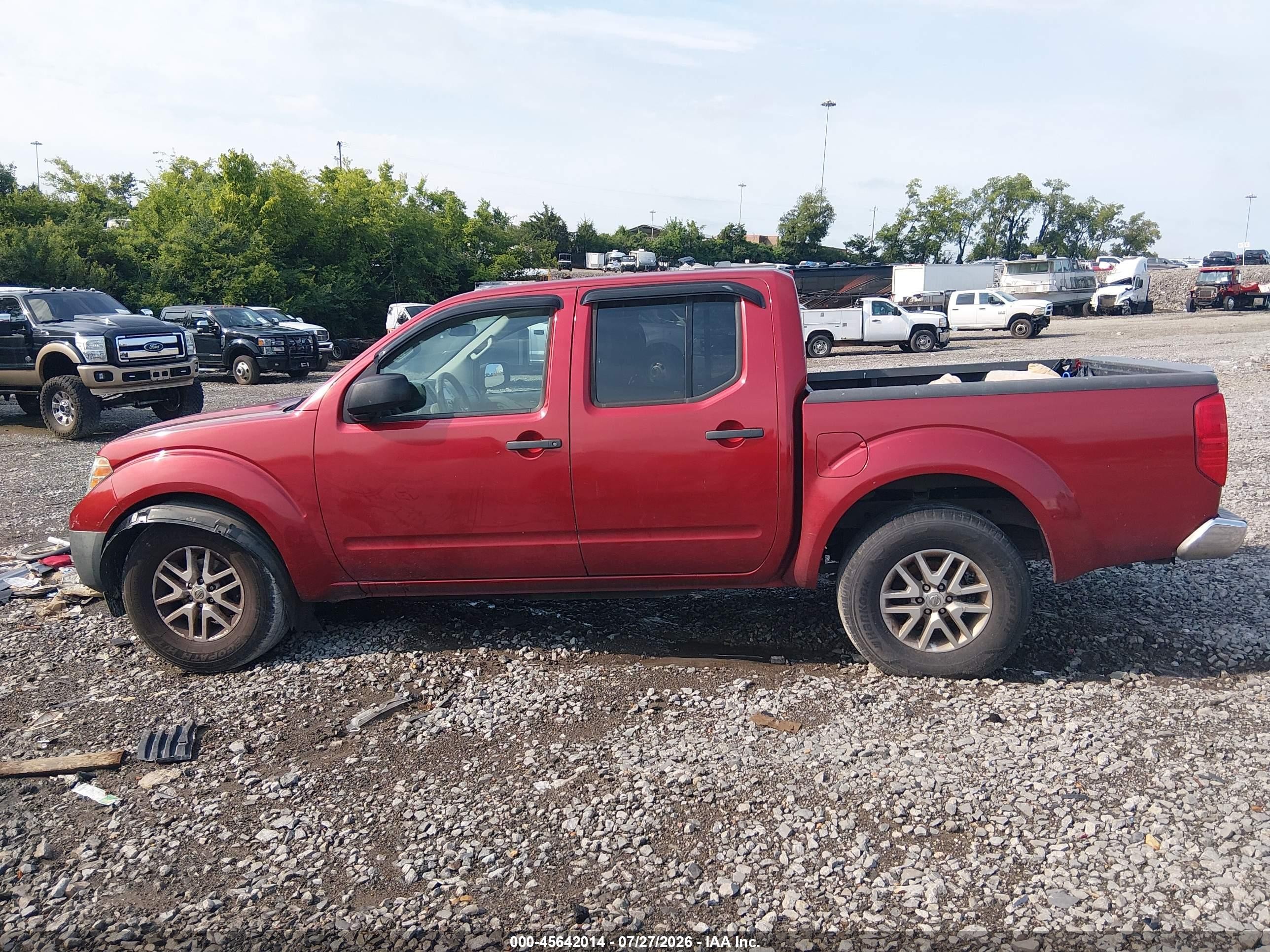 2015 Nissan Frontier Sv Red vin: 1N6AD0ER5FN752656