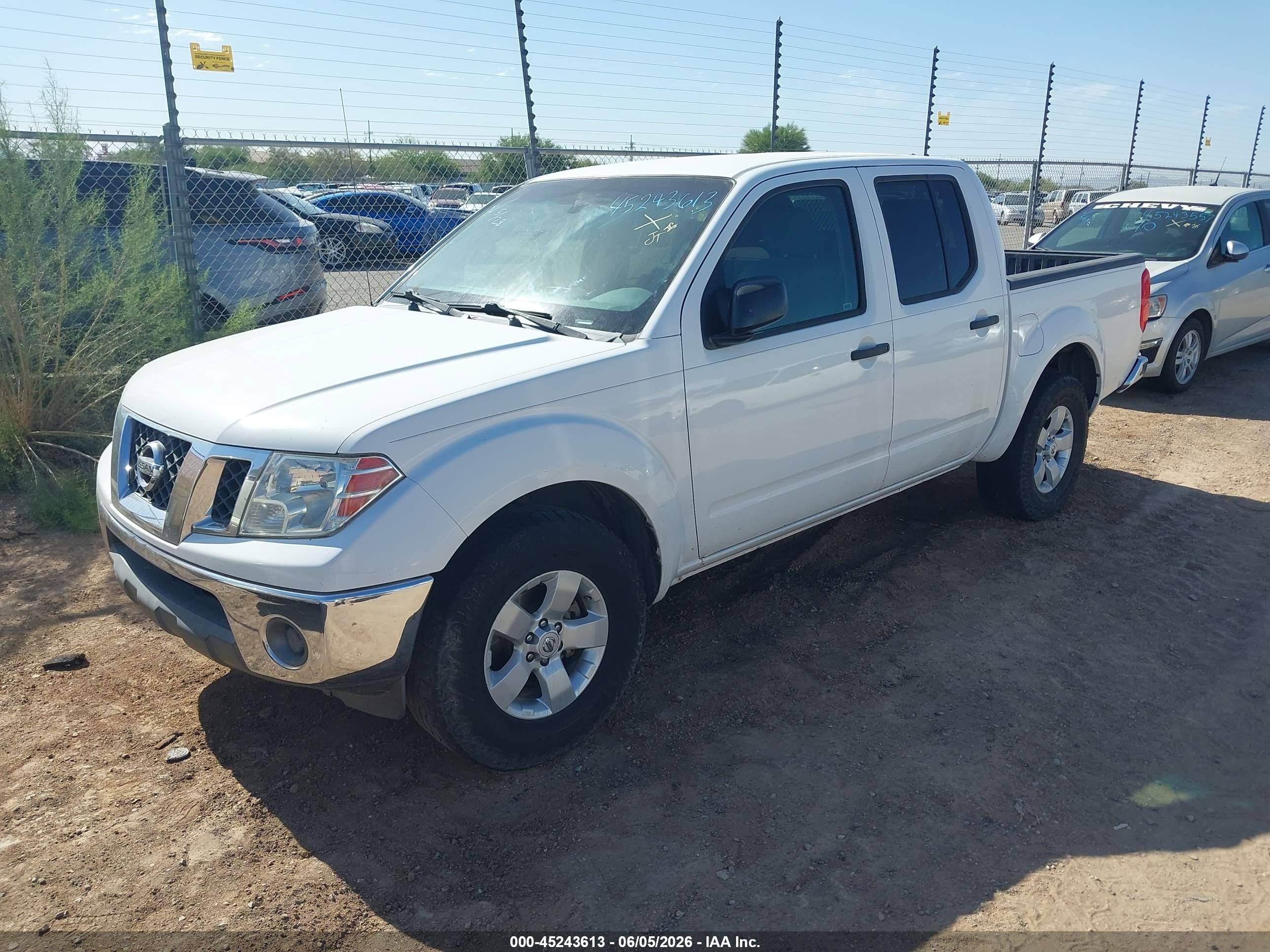 2010 Nissan Frontier Se White vin: 1N6AD0ER6AC439409