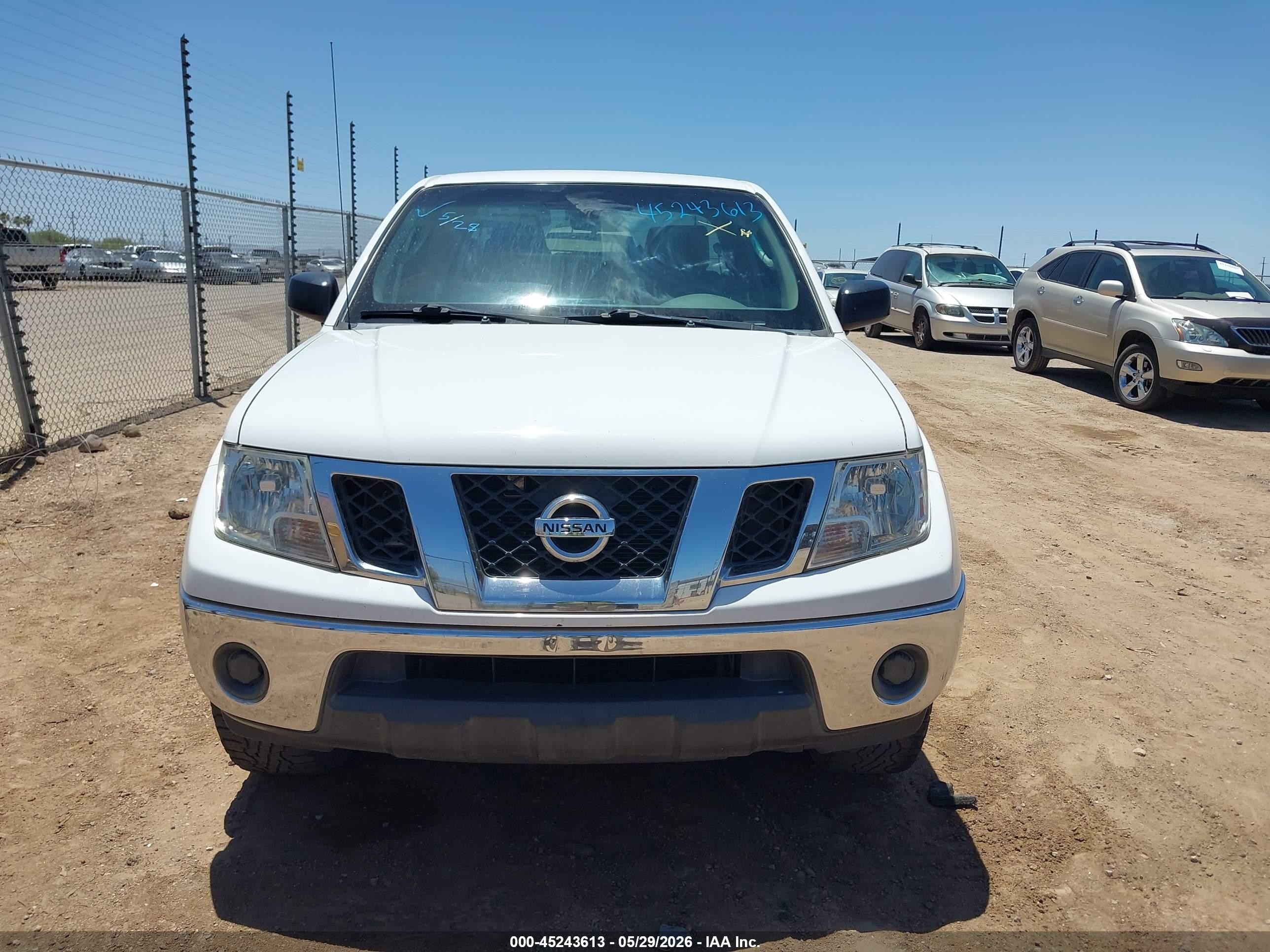 2010 Nissan Frontier Se White vin: 1N6AD0ER6AC439409