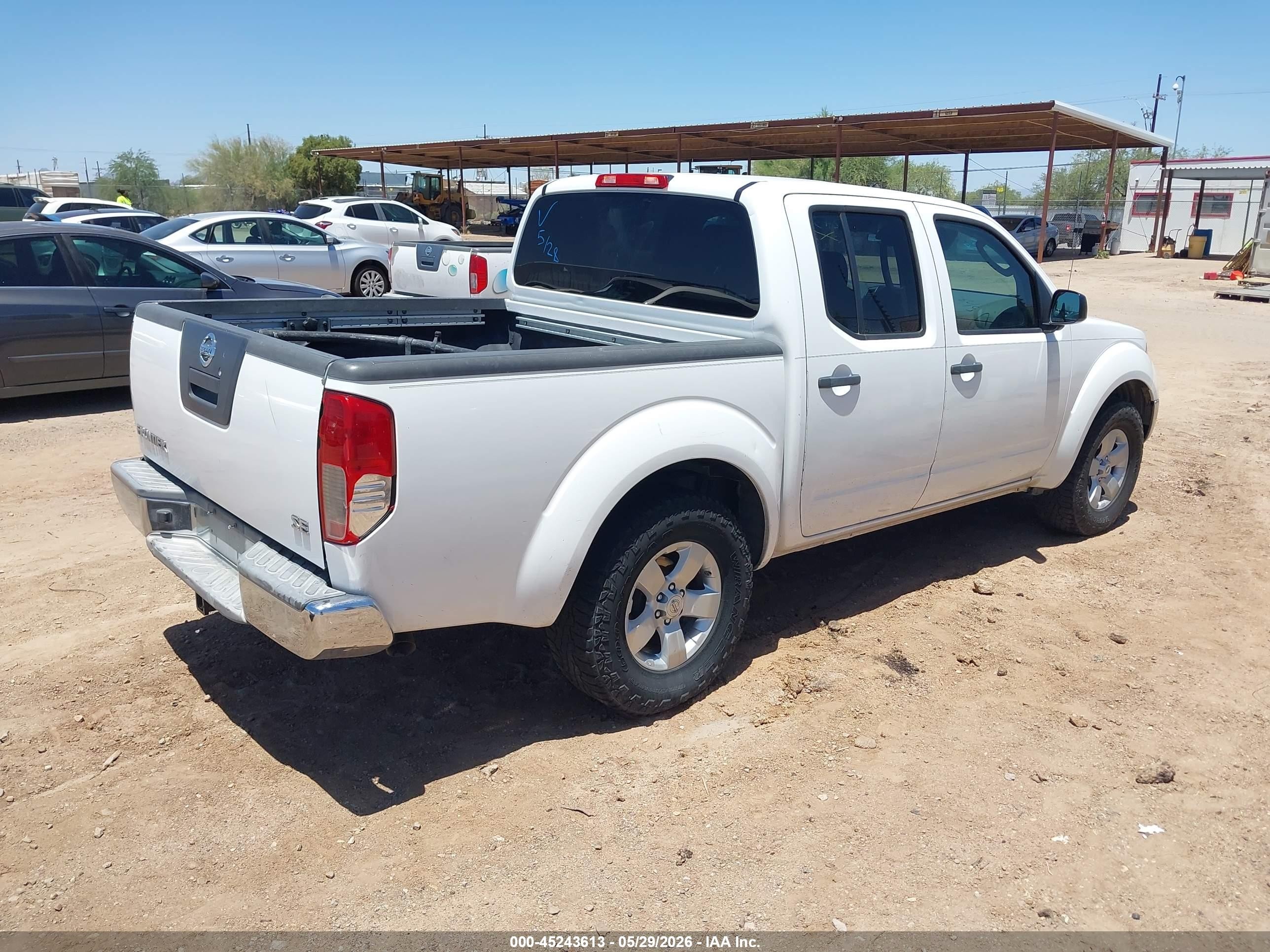 2010 Nissan Frontier Se White vin: 1N6AD0ER6AC439409